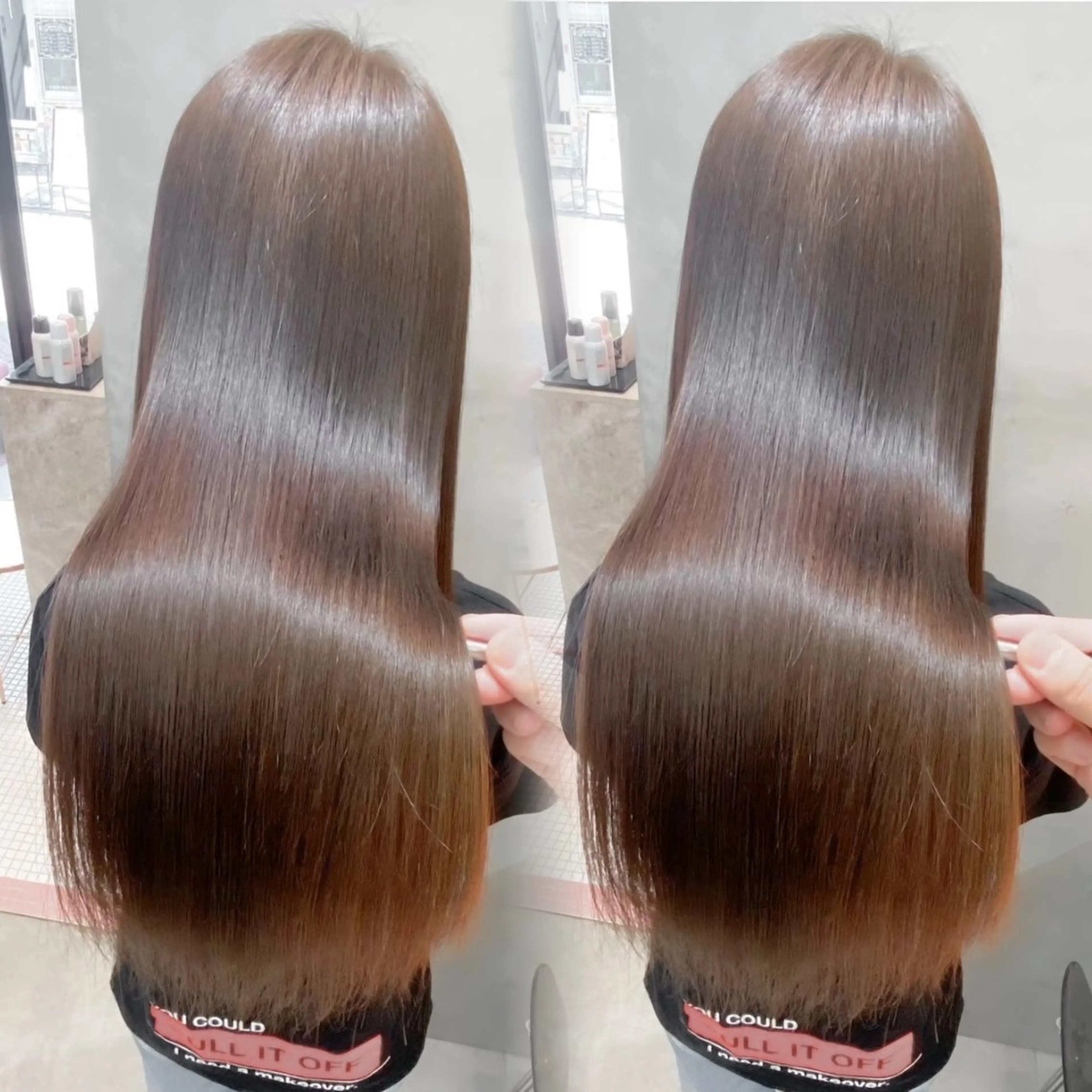 ロング パーマ 縮毛矯正 トリートメント カット 縮毛矯正 トリートメント 巻きラク♡レイヤー 🦢こころのヘアスタイル
