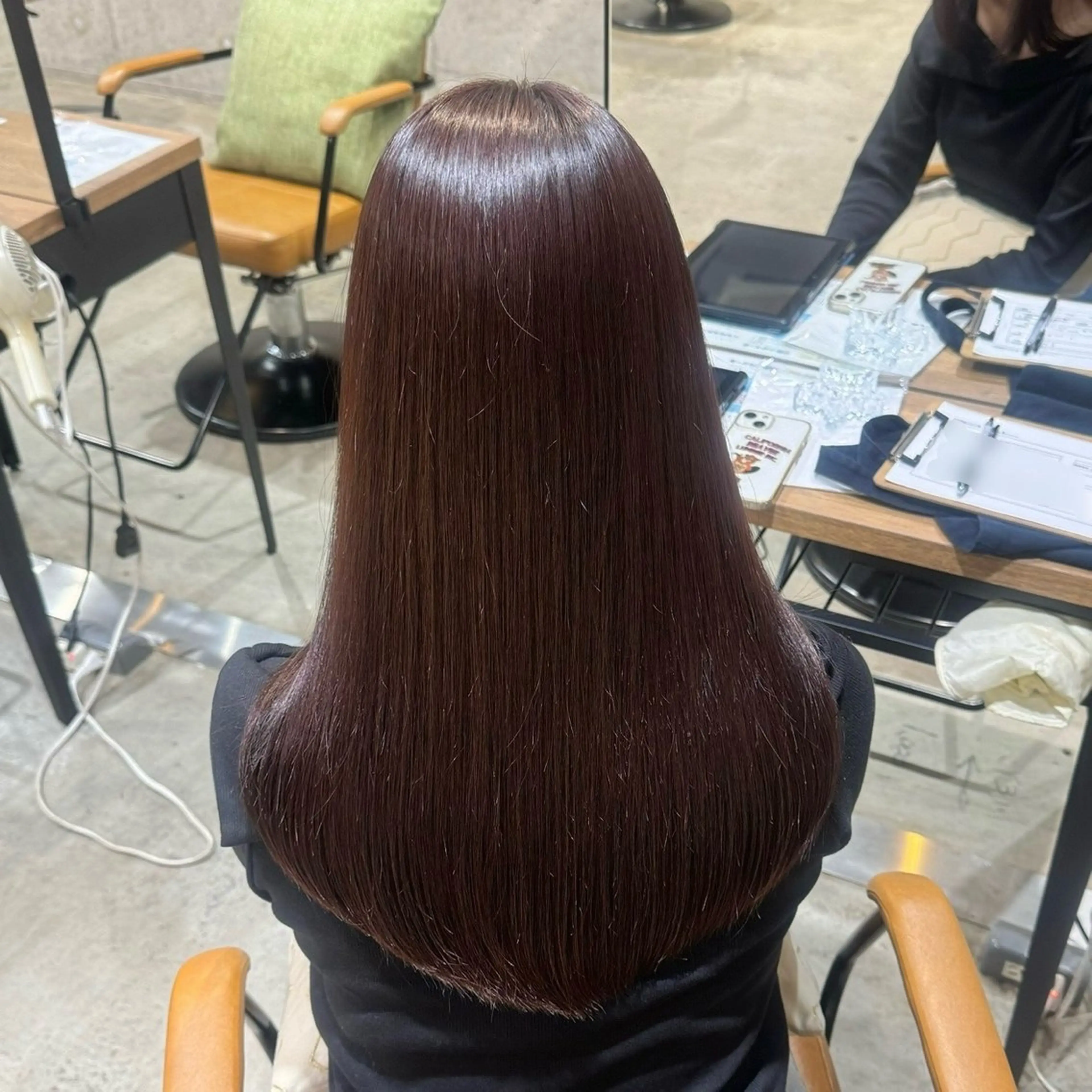 ロング カラー ヘアアレンジ ブラウンカラー ラベンダーカラー カット ヘアカラー トリートメント ヘッドスパ 顔まわり/艶カラー/ 🤎himari🤎のヘアスタイル