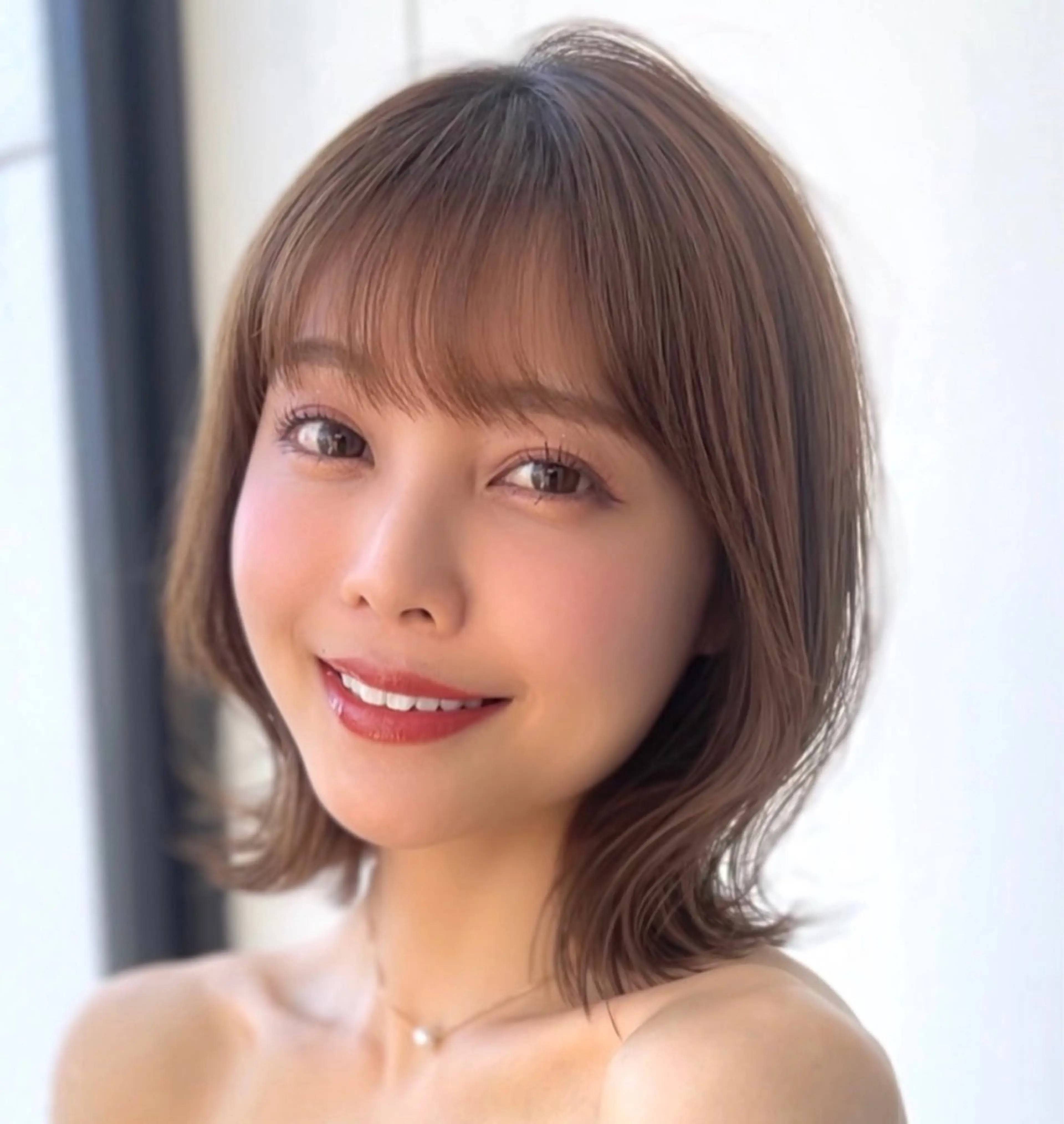 カラー 莉乃/縮毛矯正/髪質 改善/艶カラーのヘアスタイル