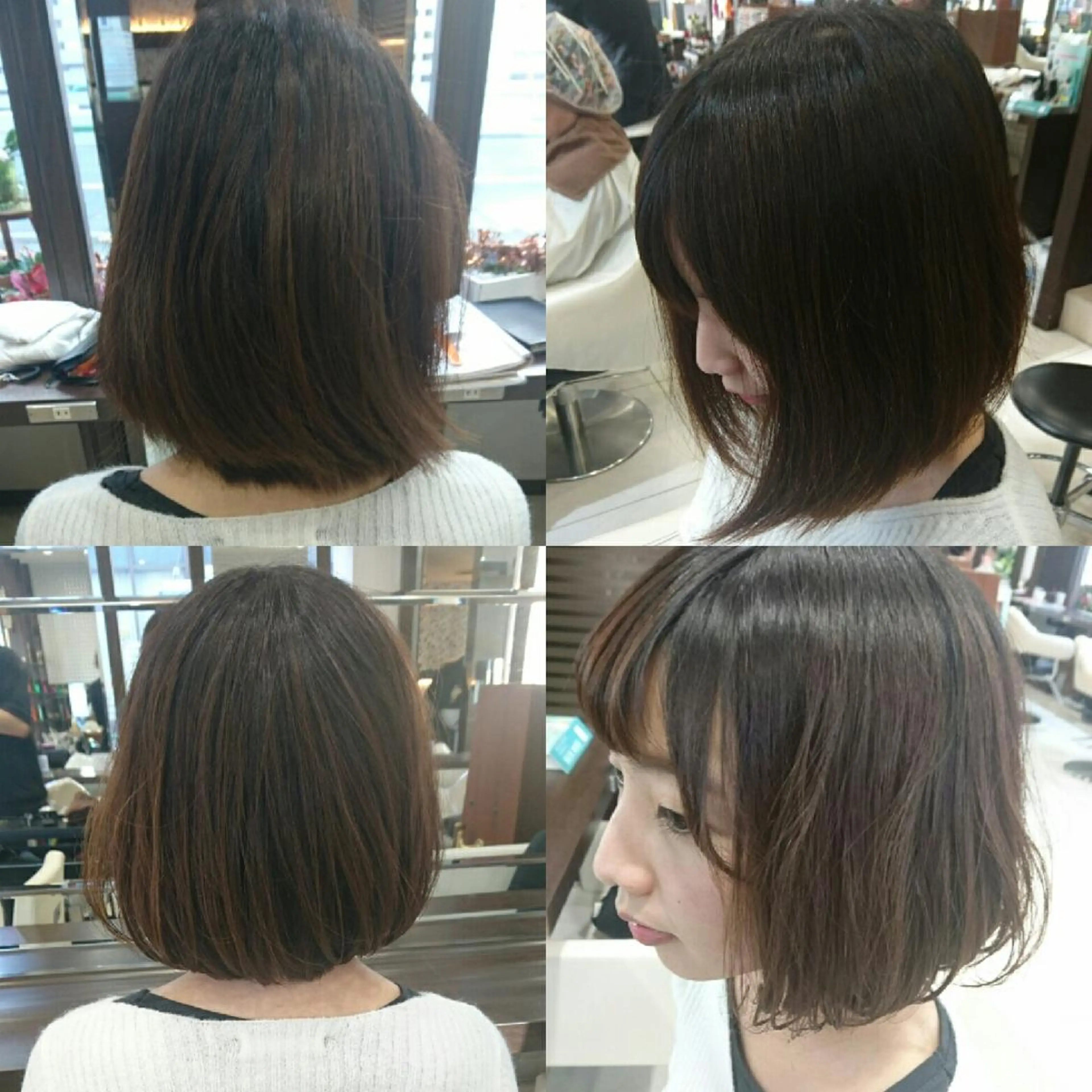 ミディアム タッセルボブ× 美髪・髪質改善のヘアスタイル