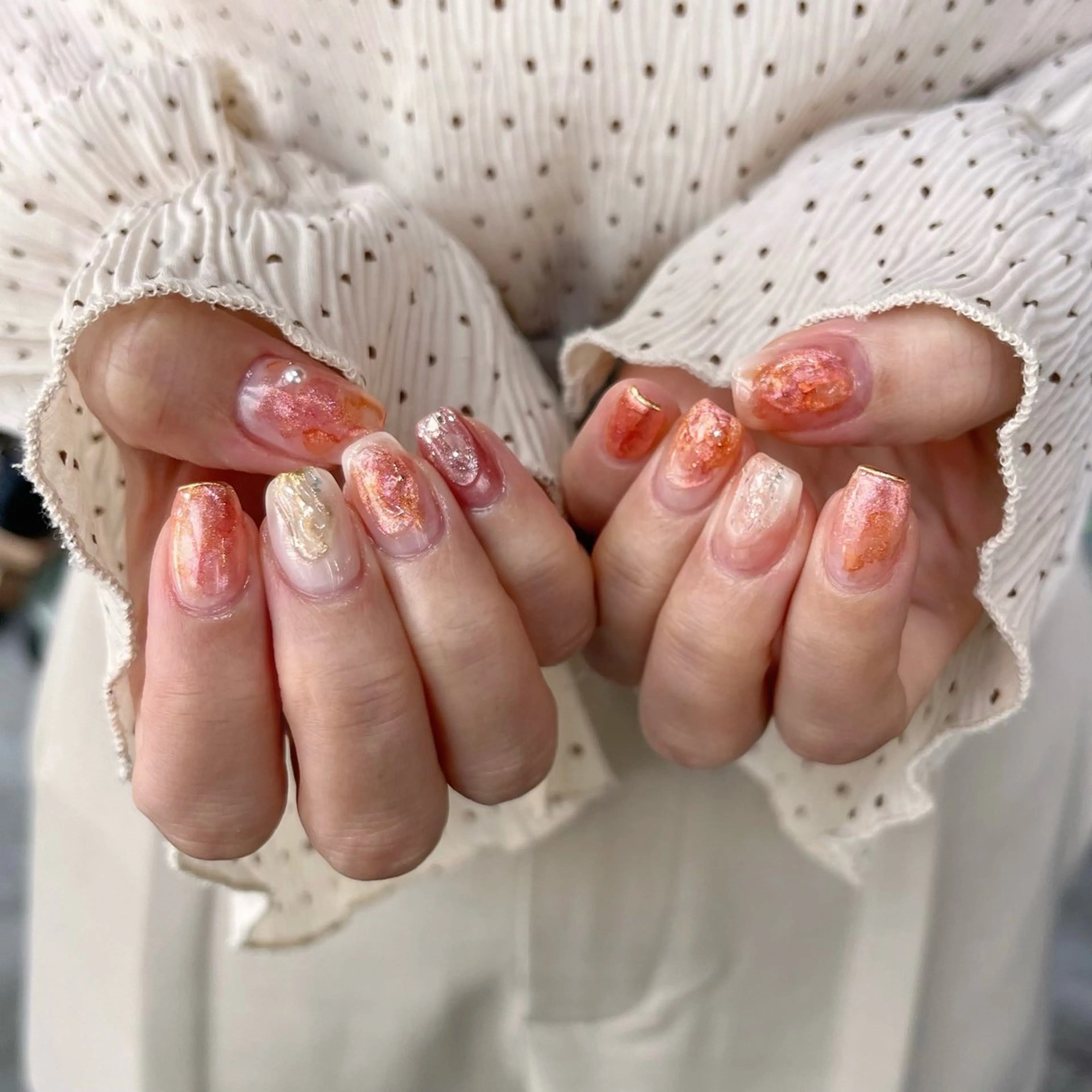 ネイル ハンドネイル hakata ニュアンスネイル𓍯のネイルデザイン