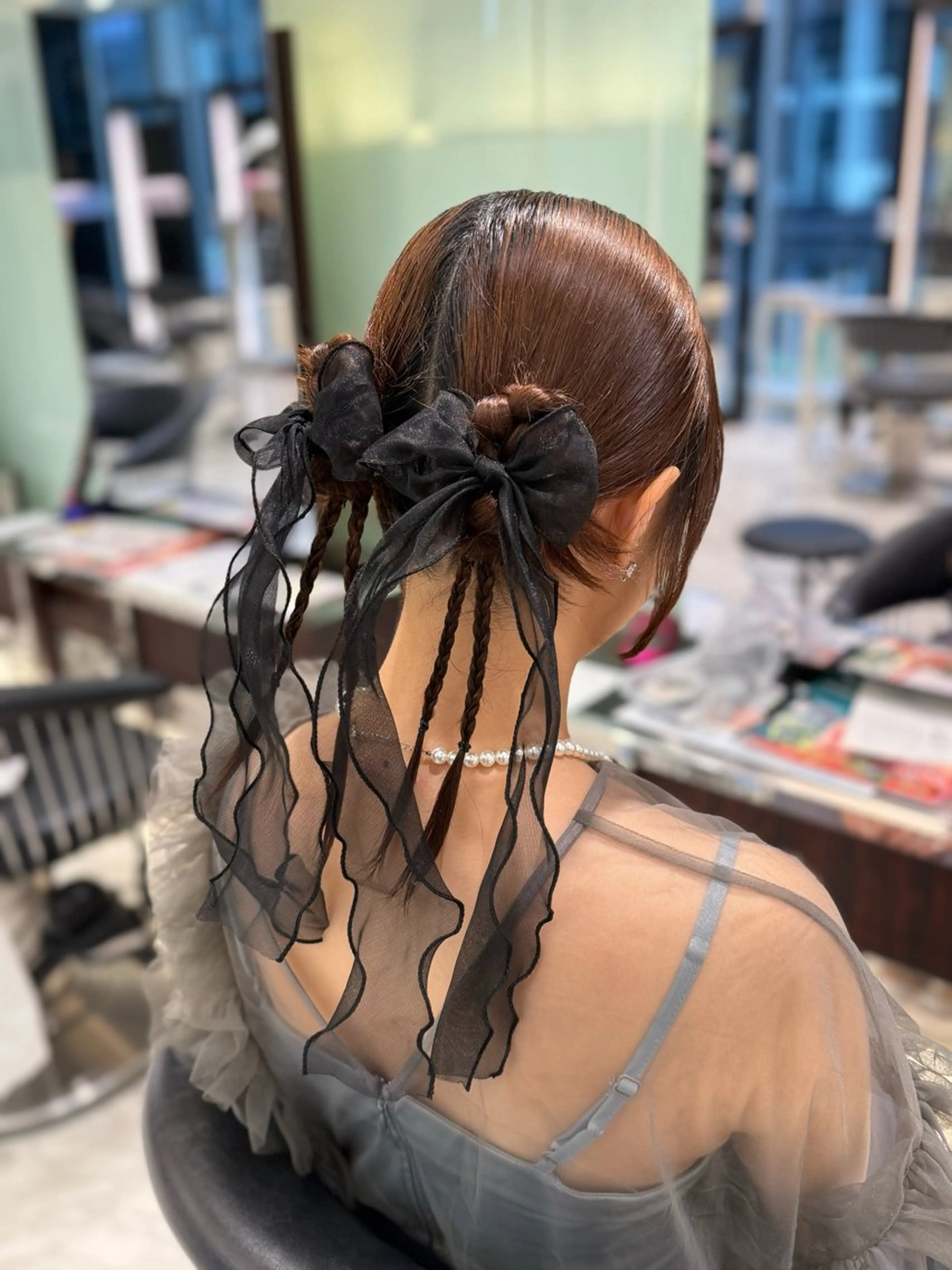 ミディアム ヘアアレンジ ヘアセット ボブ・ショート 🌻Yurinaのヘアスタイル