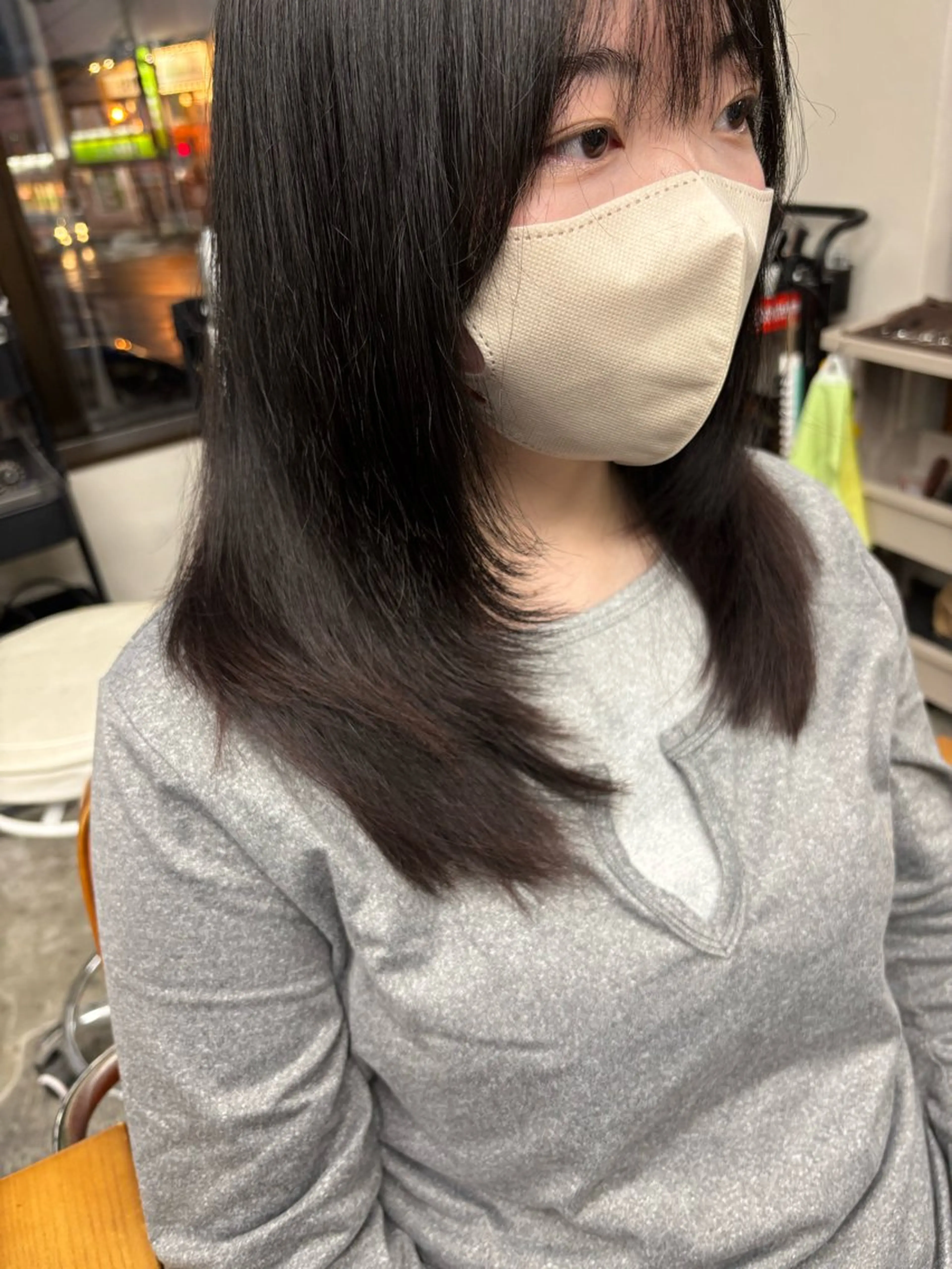 ロング カラー パーマ レイヤーカット カット ヘアカラー トリートメント nico 麻生 やまざきれいのヘアスタイル