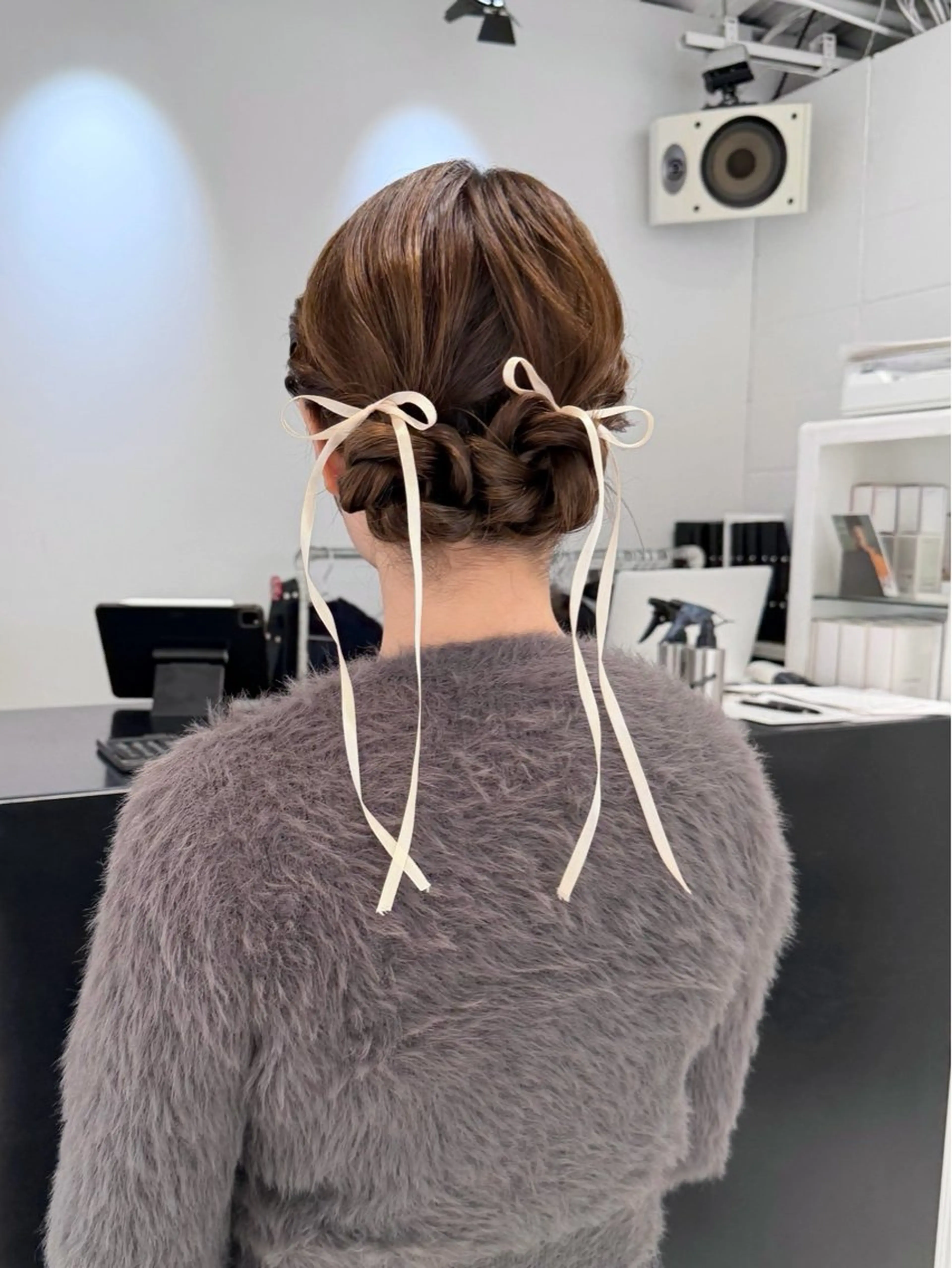 ロング カラー ヘアアレンジ ヘアセット 艶ハイトーン/ヘア アレンジAYAKAのヘアスタイル