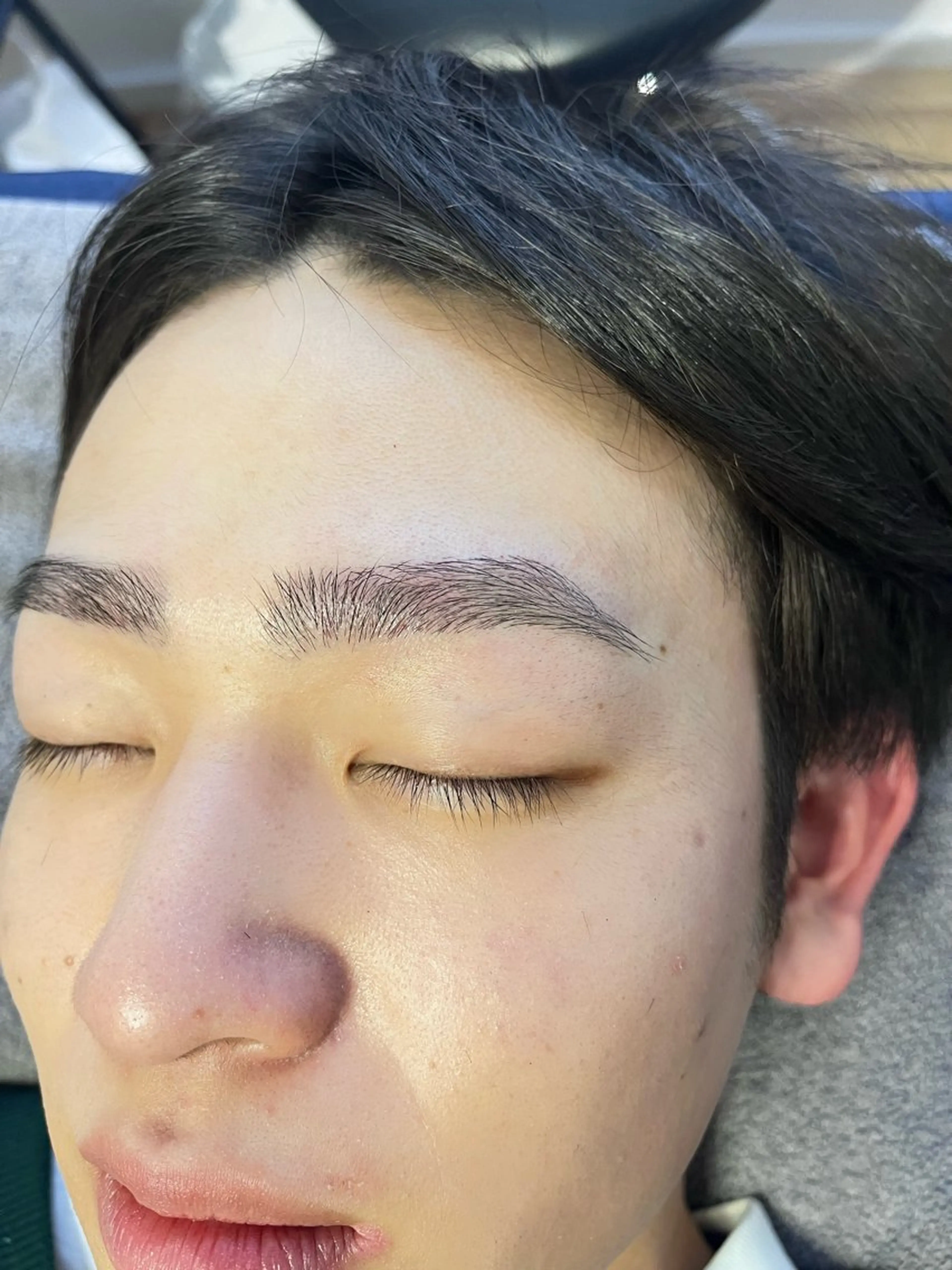 メンズ アイブロウ ワックス脱毛 眉カット 中目黒 眉毛&マツパ HARUNA🌷のマツエク・マツパデザイン