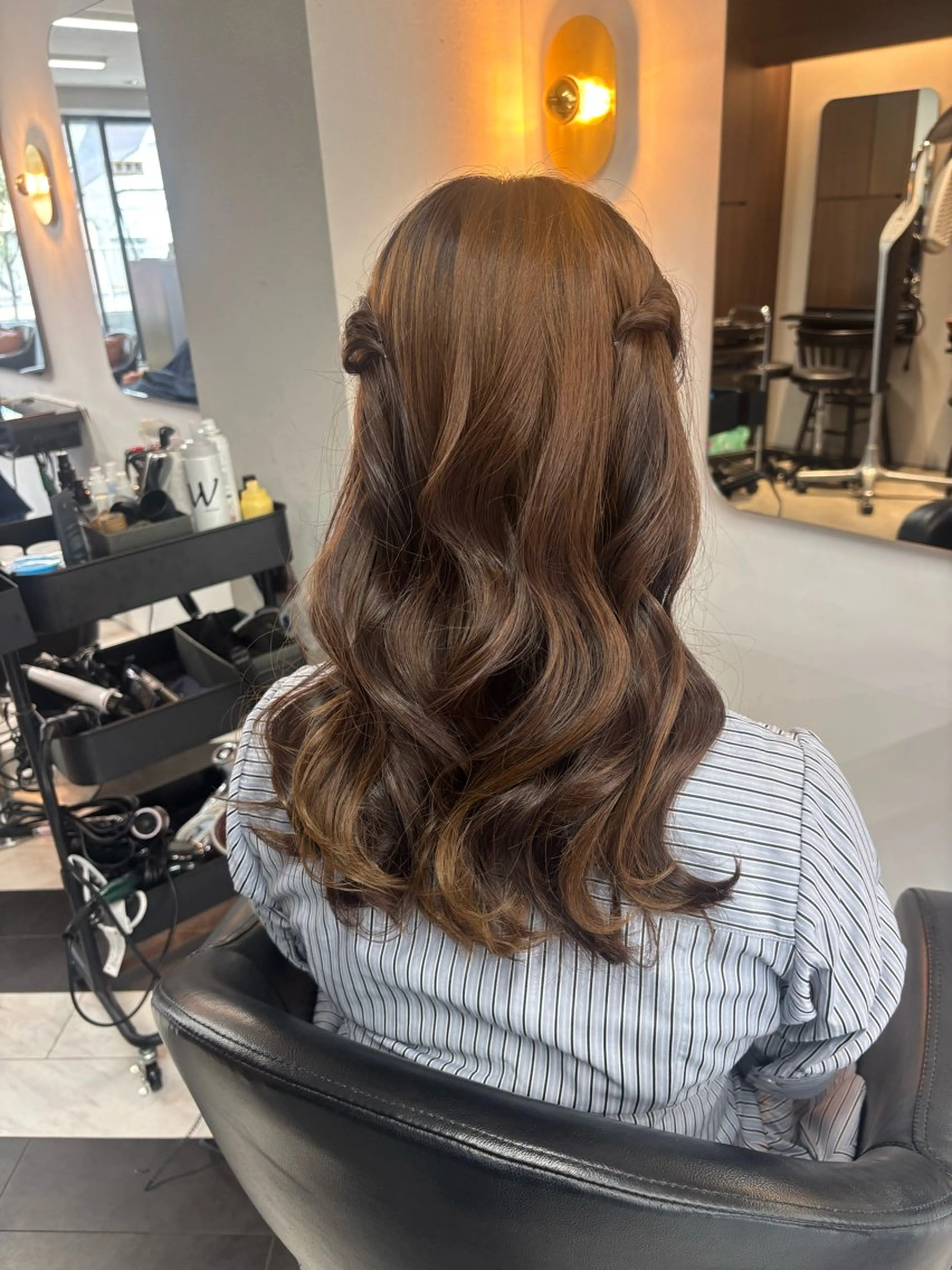 セミロング ヘアアレンジ ヘアセット 🦄艶髪育毛🌟毛髪 診断/セット/駒井のヘアスタイル