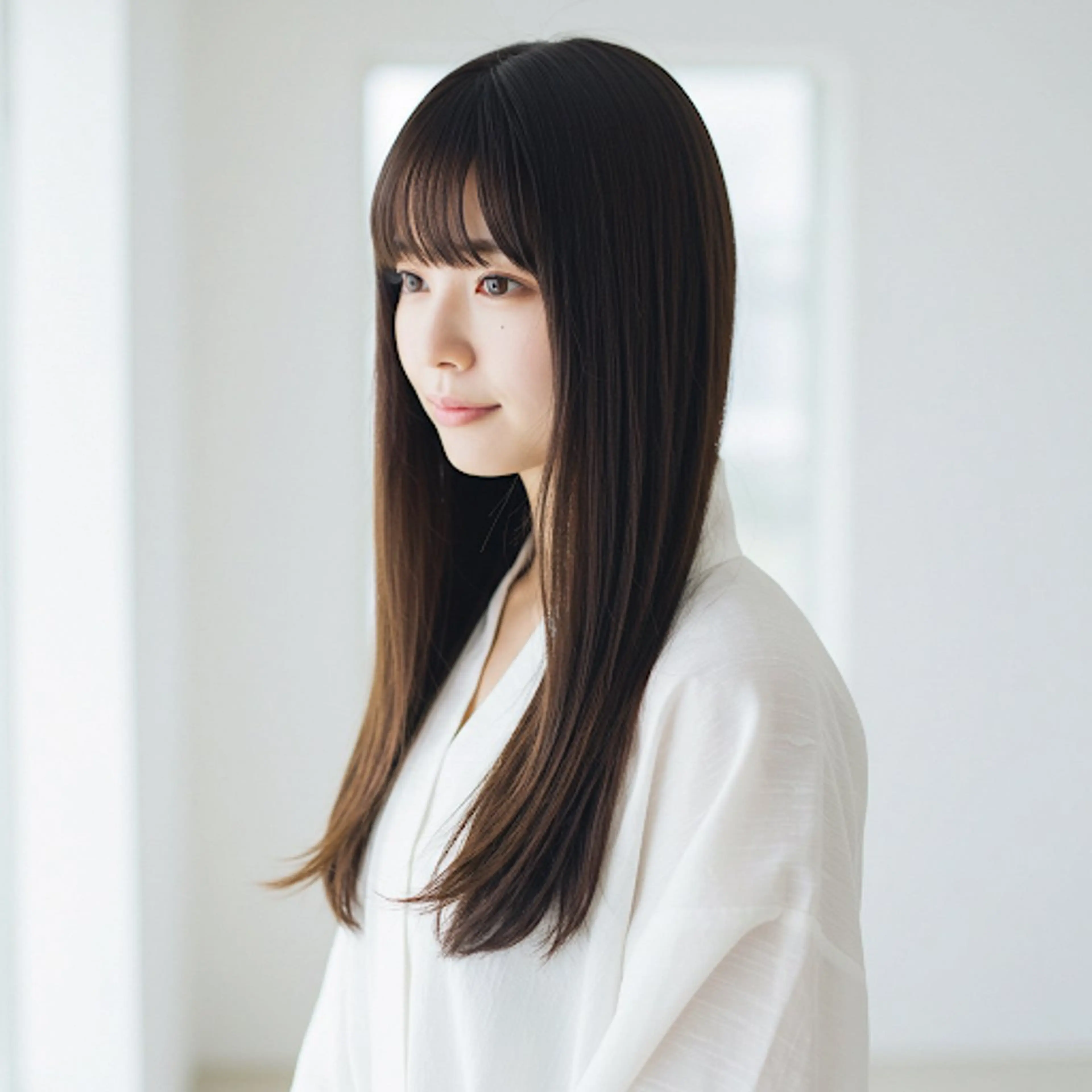 セミロング カット ヘアカラー トリートメント ヘッドスパ ✂︎ ｼﾝﾀｸ ✂︎のヘアスタイル