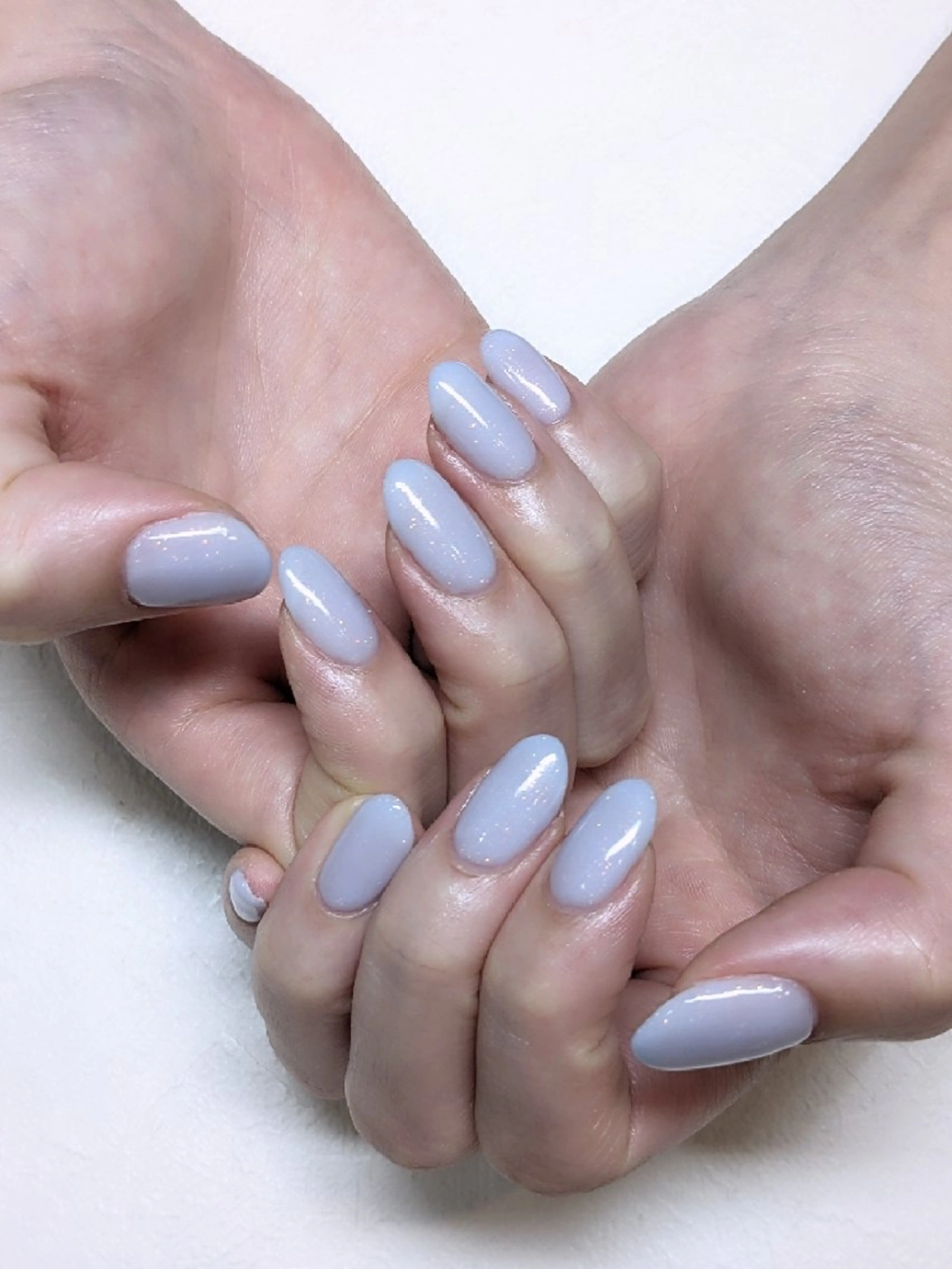 ネイル ワンカラーネイル パステルネイル パープル abbie蒲田所属・abbie mibeのネイルデザイン