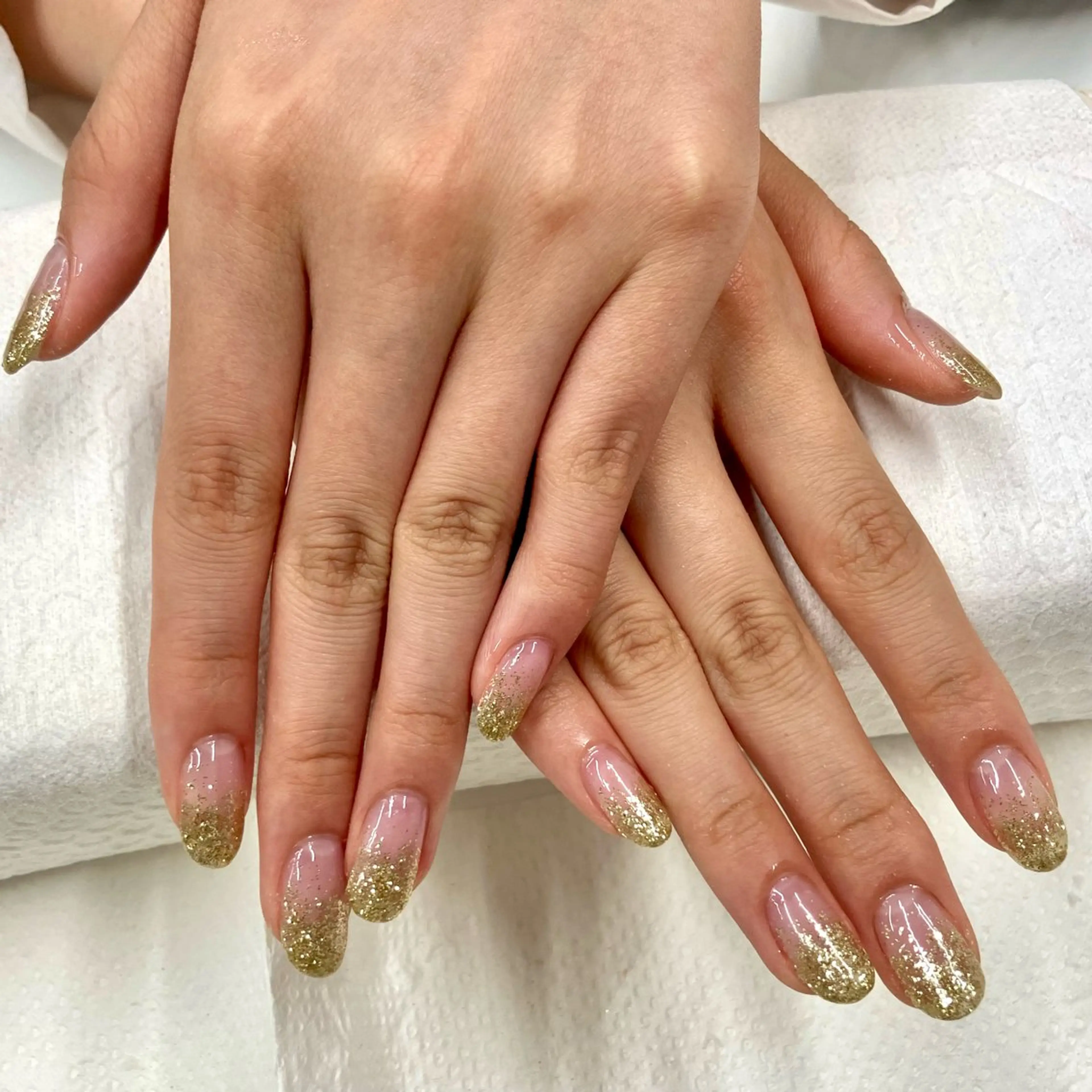 ネイル グラデーション ラメ(グリッター) ラメグラデーション bs-nail 野村のネイルデザイン