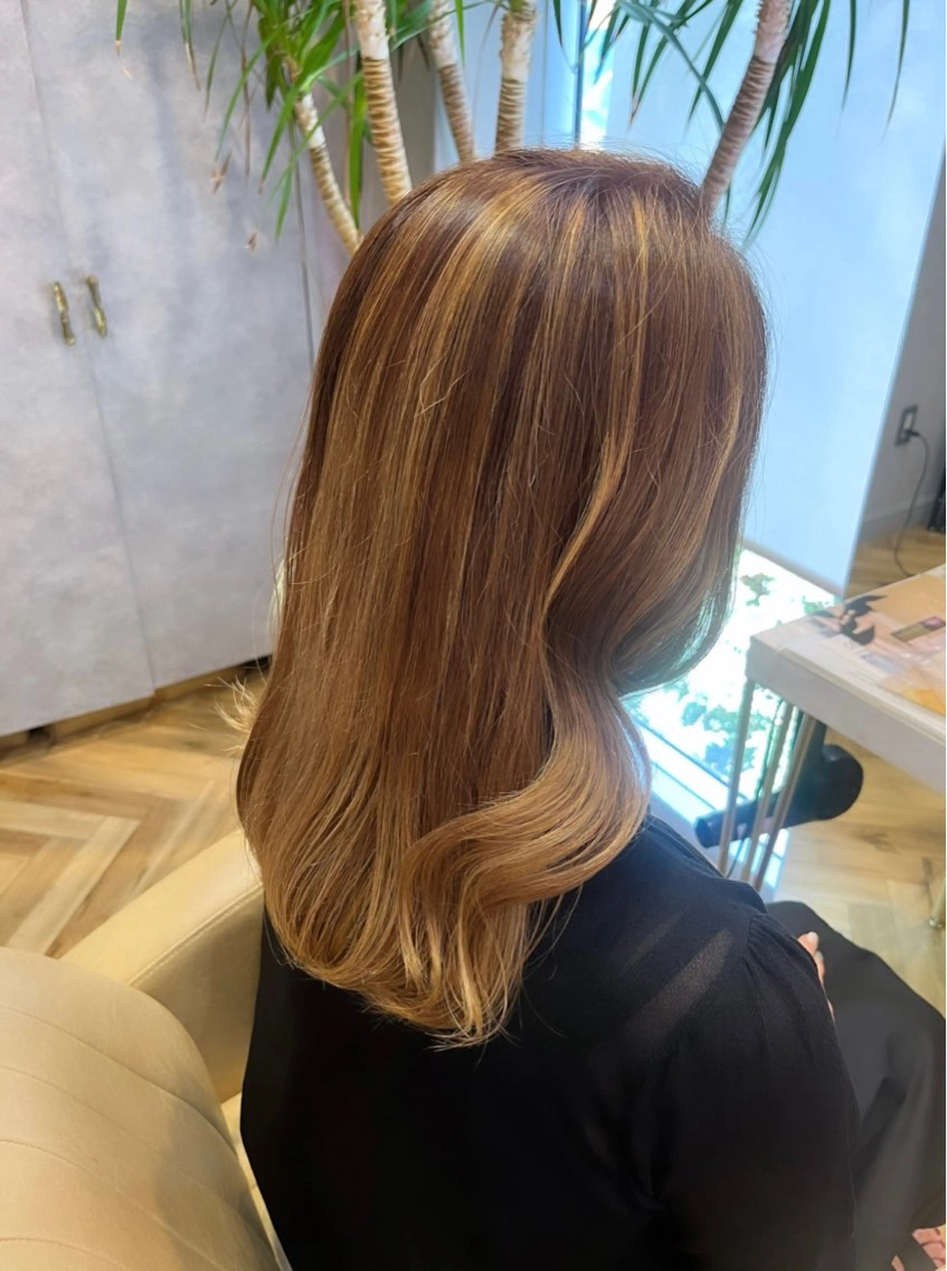 ミディアム 韓国🎀レイヤー/艶 髪/縮毛矯正/ユリナのヘアスタイル