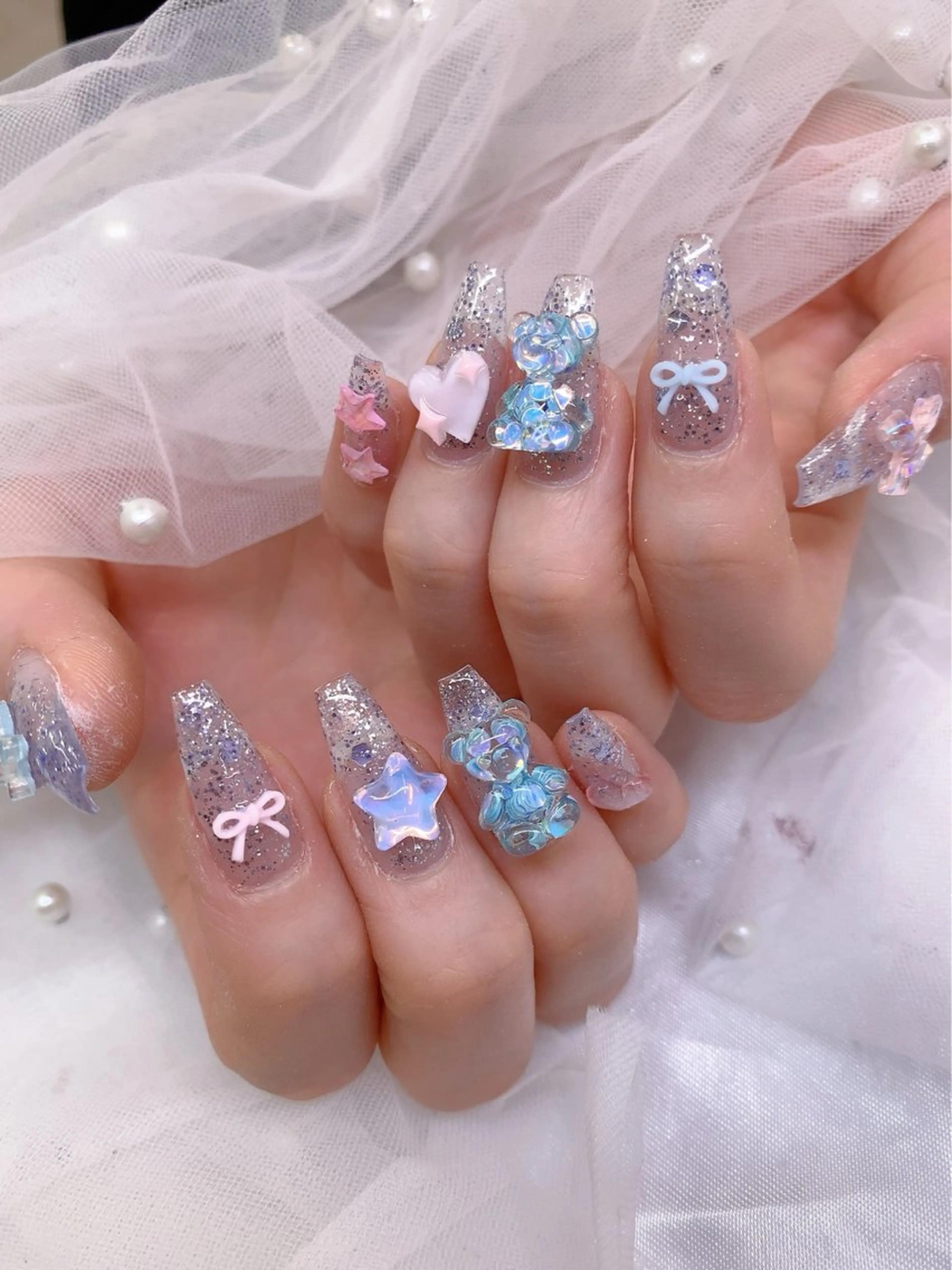 ネイル U・mi nail salon【長さ出し/パラジェル/持ち込み/定額ネイル/学割U24】所属・Uminail ゆうゆうのネイルデザイン