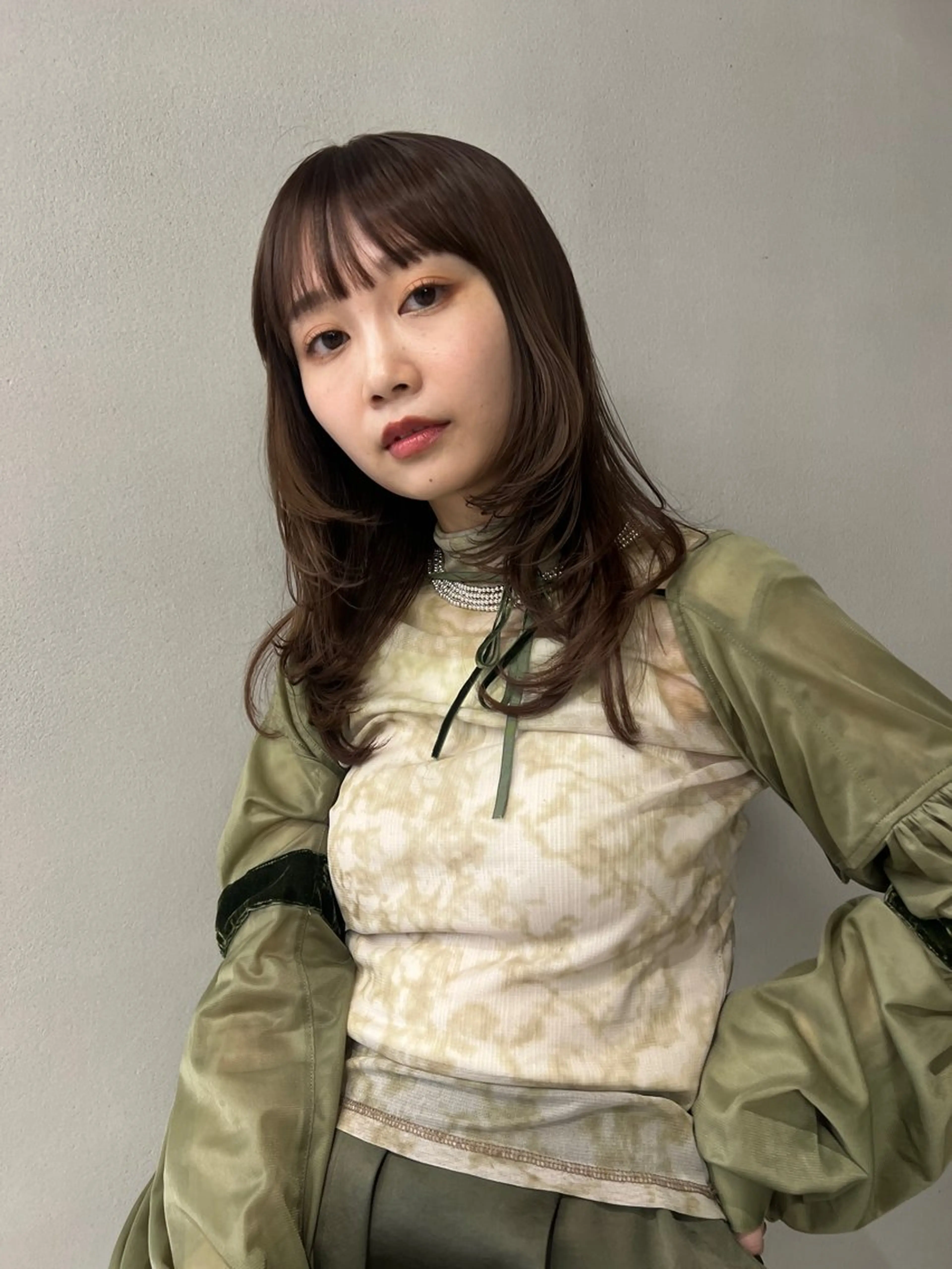 セミロング 似合わせ 垢抜け🌟 AKINOのヘアスタイル