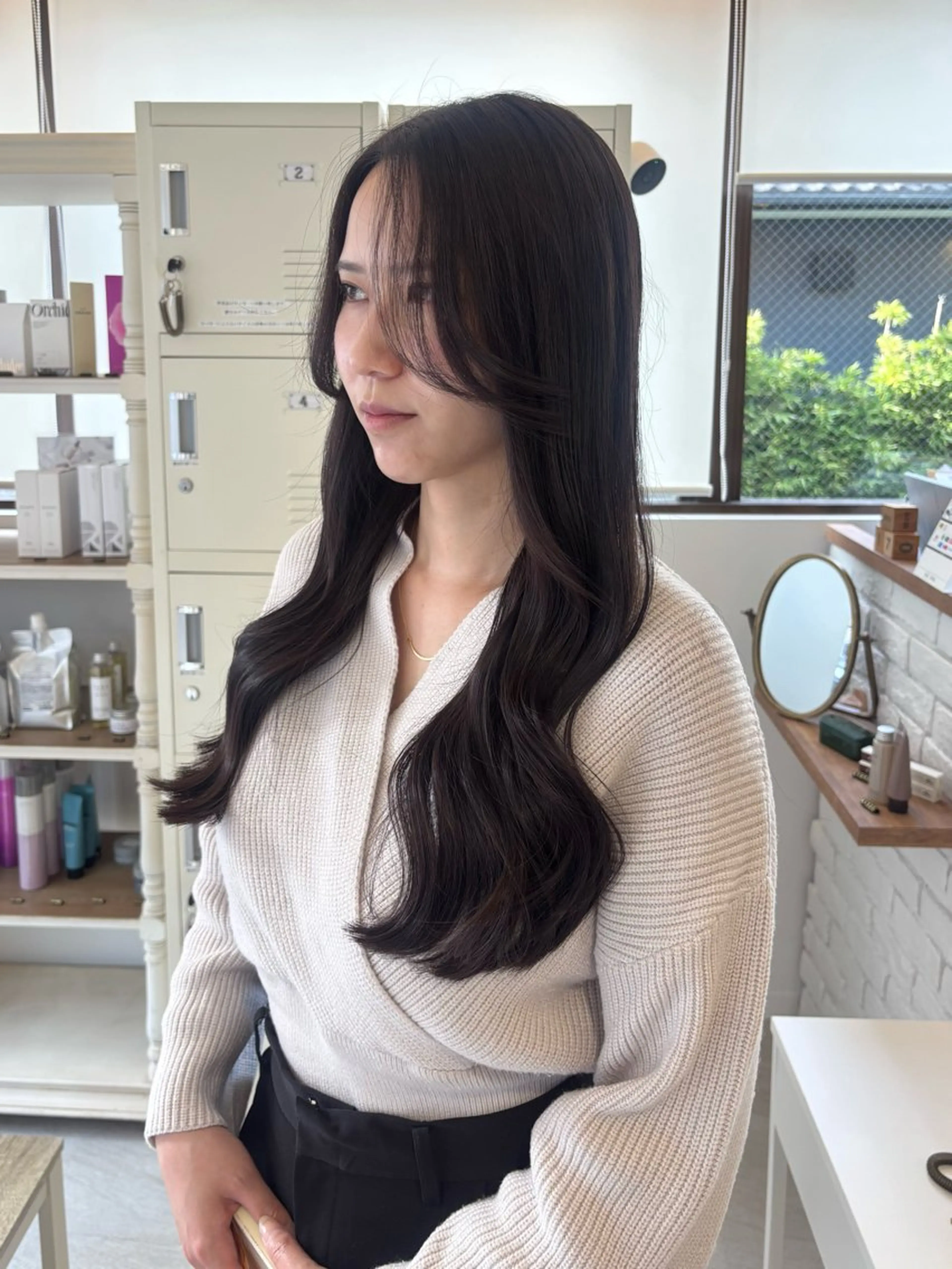 ロング カラー ラベンダーカラー カット ヘアカラー トリートメント にゅーかわいいヘア♡ おがわゆいり౨ৎのヘアスタイル