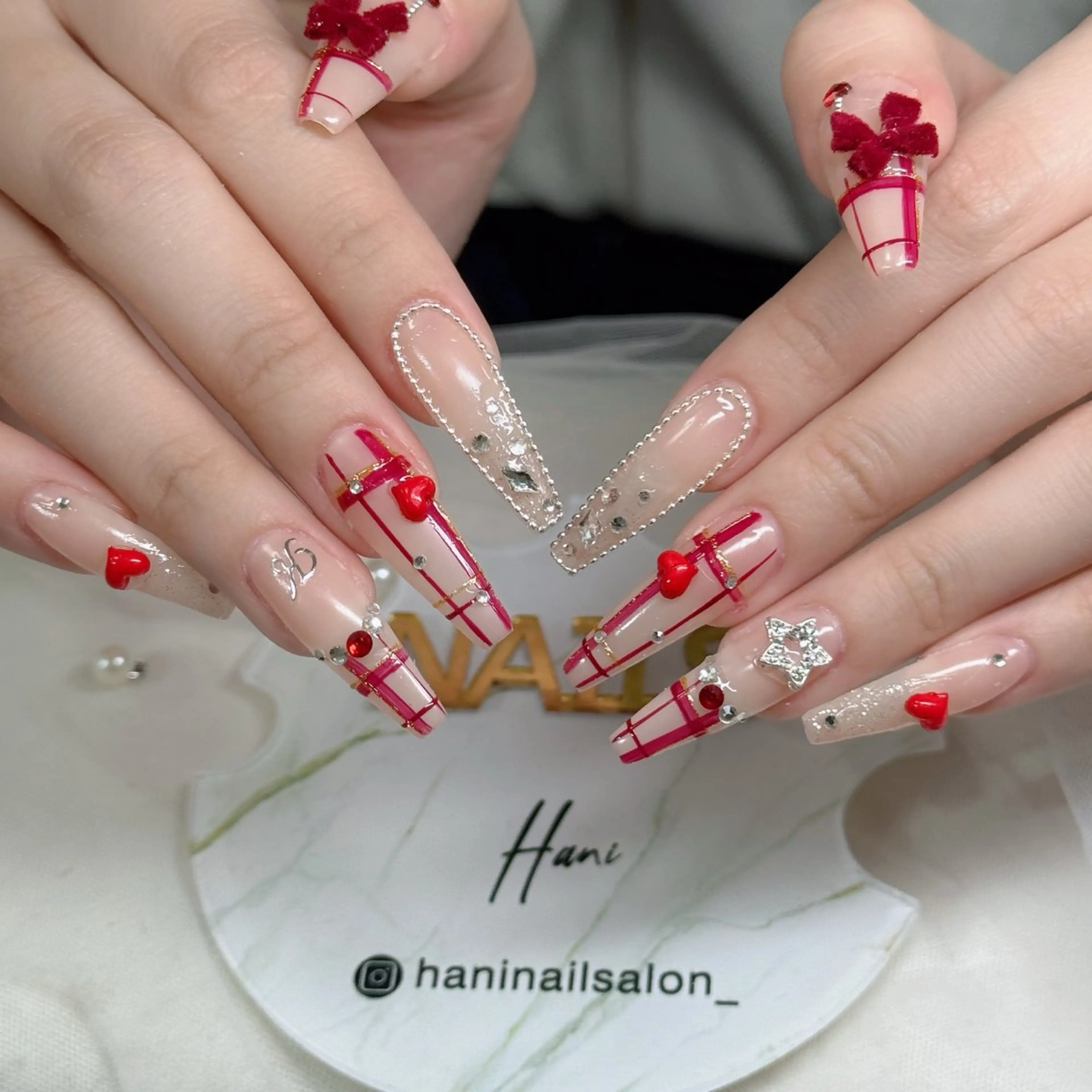 ネイル フットネイル フレンチネイル グラデーション 韓国ネイル ロングネイル ハンドネイル Hani Nail Salonのネイルデザイン