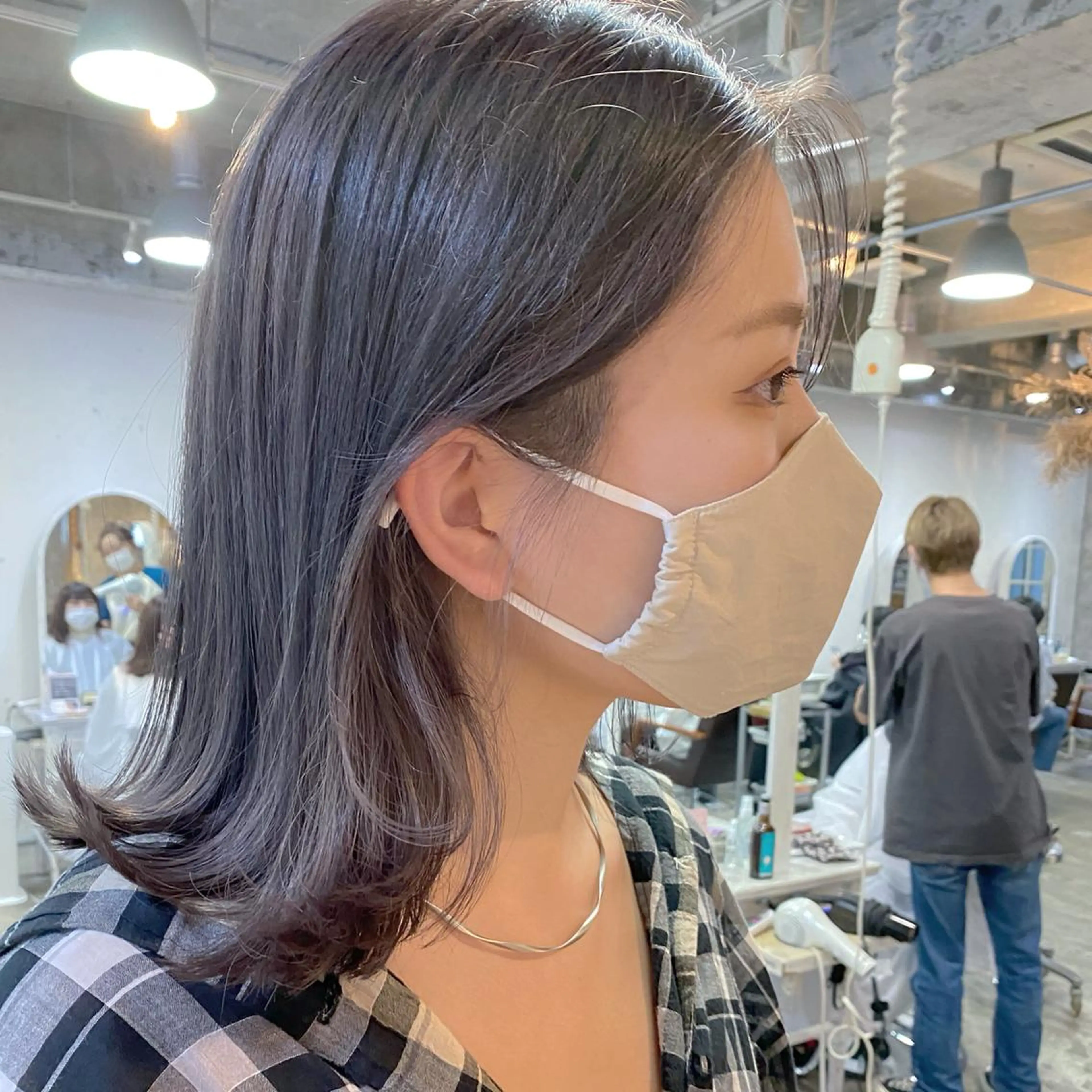 ミディアム カラー キタダ ヒロキのヘアスタイル