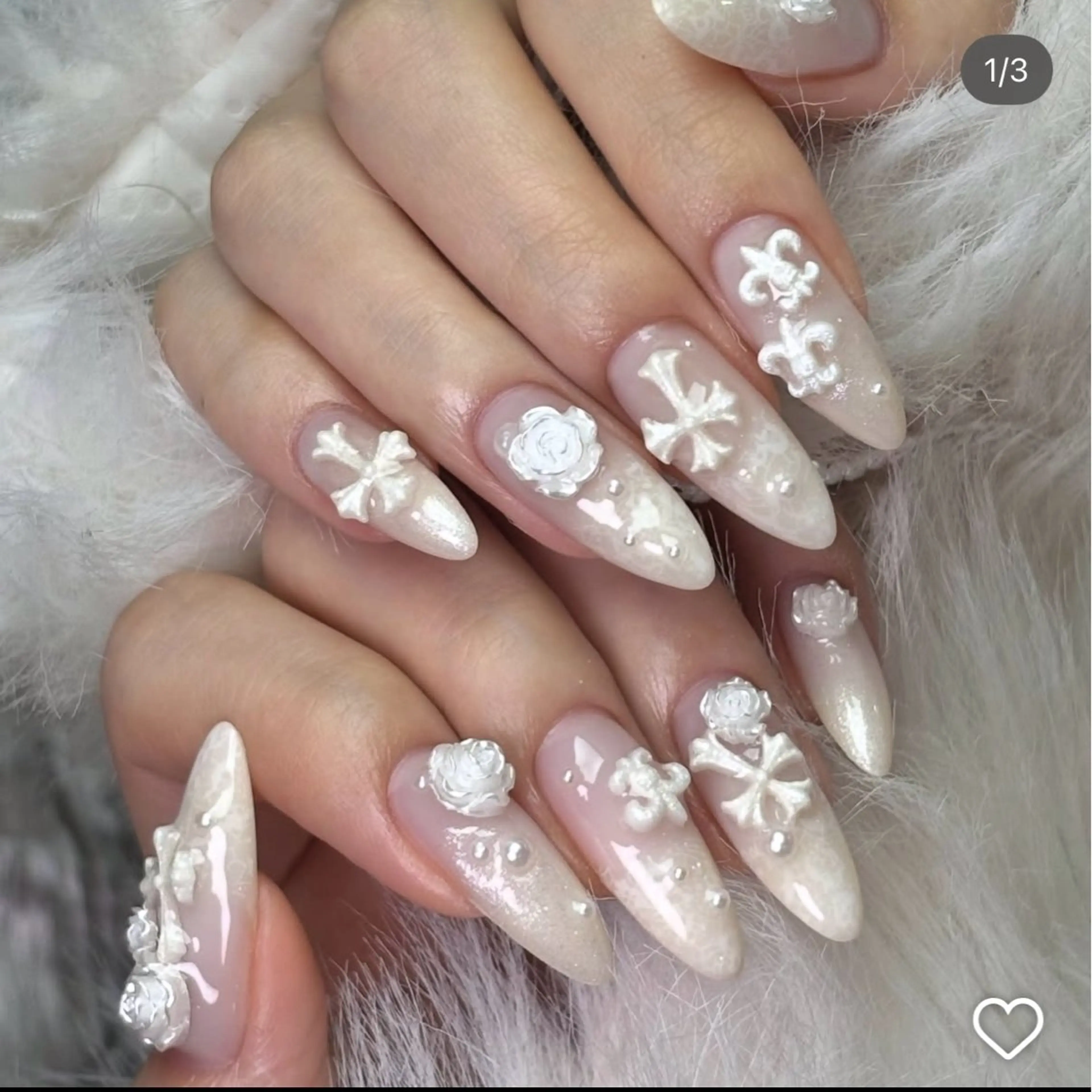 ネイル アートネイル ジェルネイル ガーリー キラキラネイル Nihonthy Nail 新宿のネイルデザイン