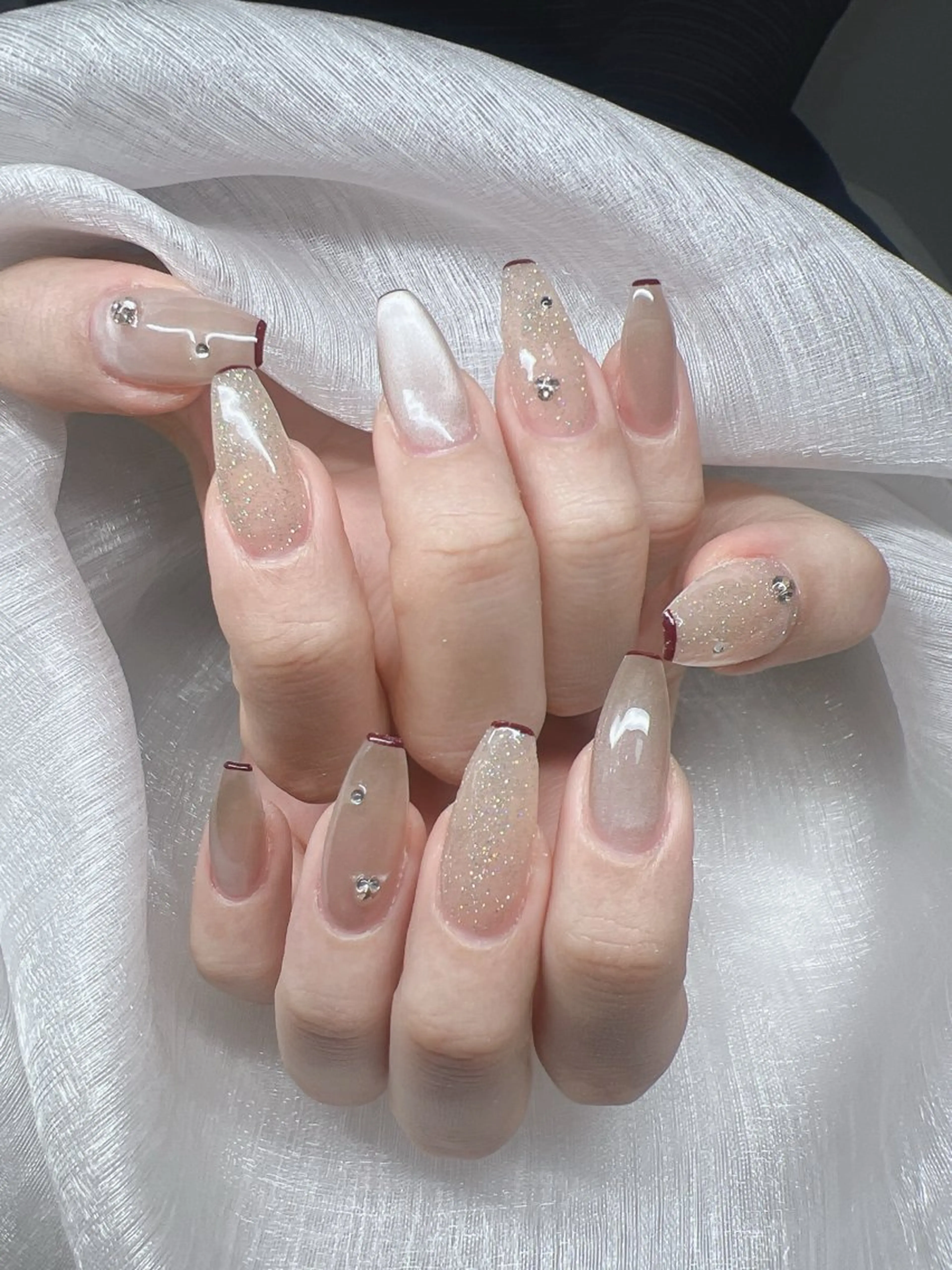 ネイル ハンドネイル Lee Nails チップ長さだし専門店のネイルデザイン