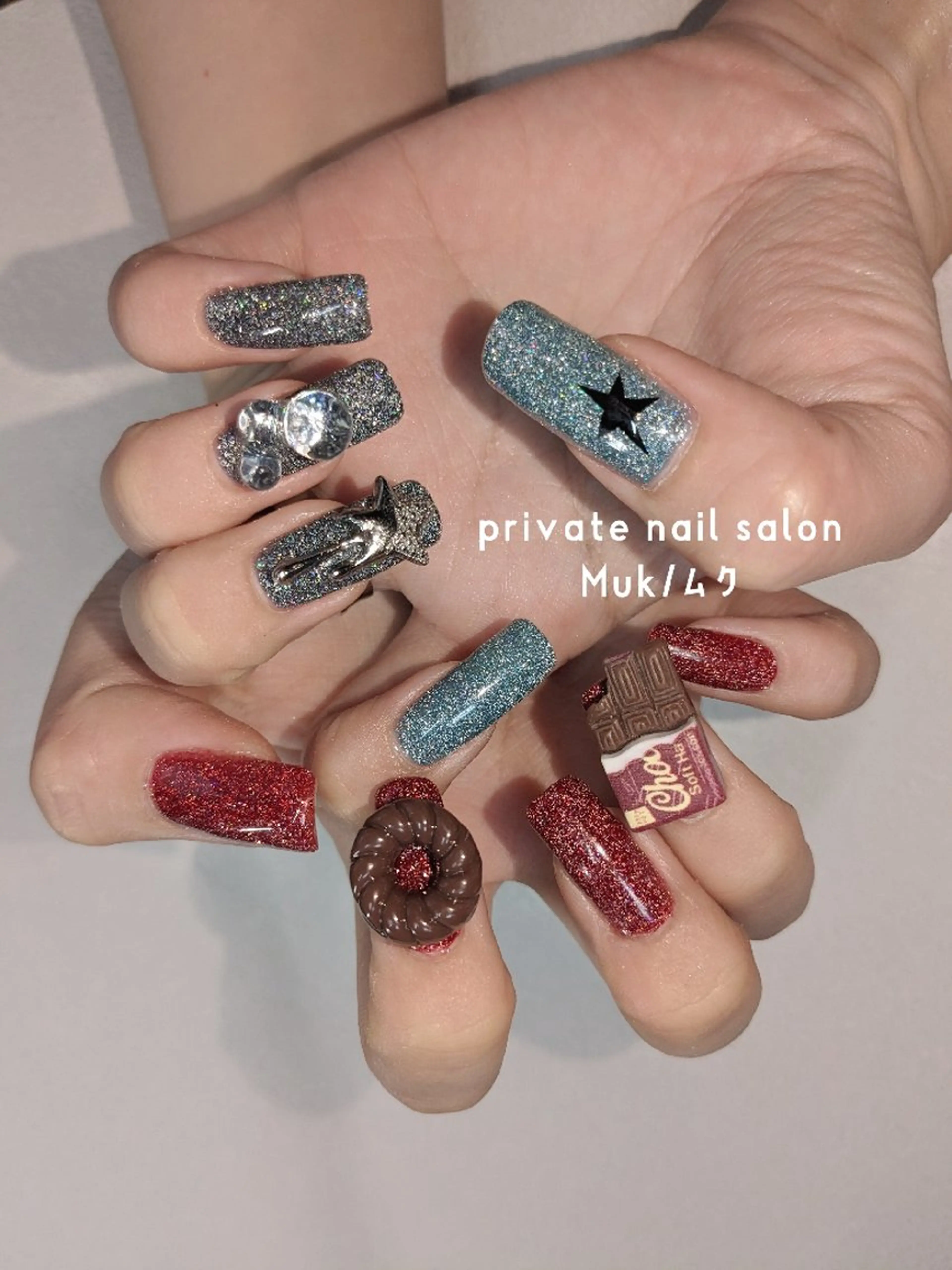 ネイル フラッシュネイル プライベートサロン Mukのネイルデザイン