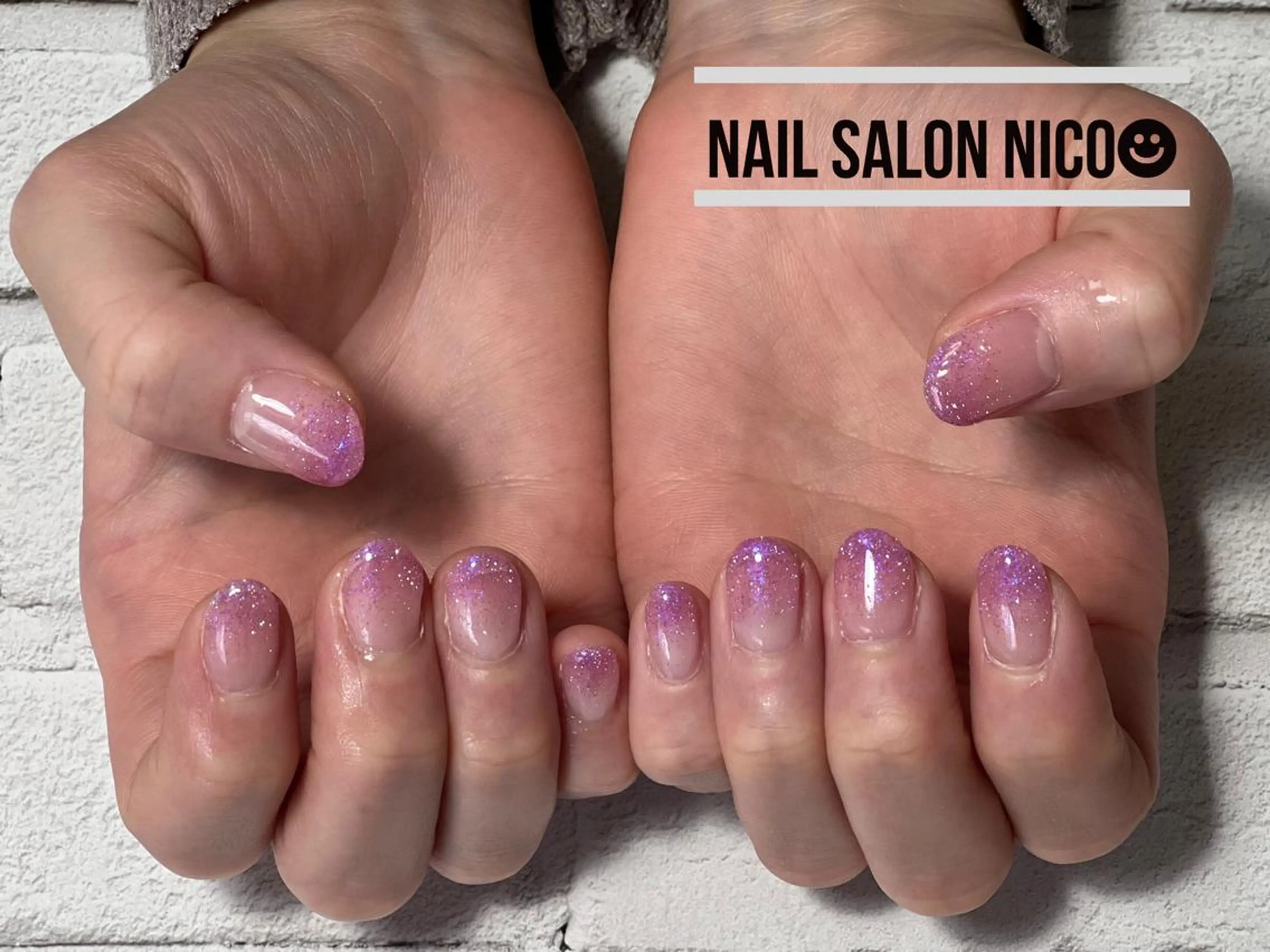 ネイル オーロラネイル グラデーション ラメ(グリッター) ラメグラデーション Nail salon nico☻のネイルデザイン