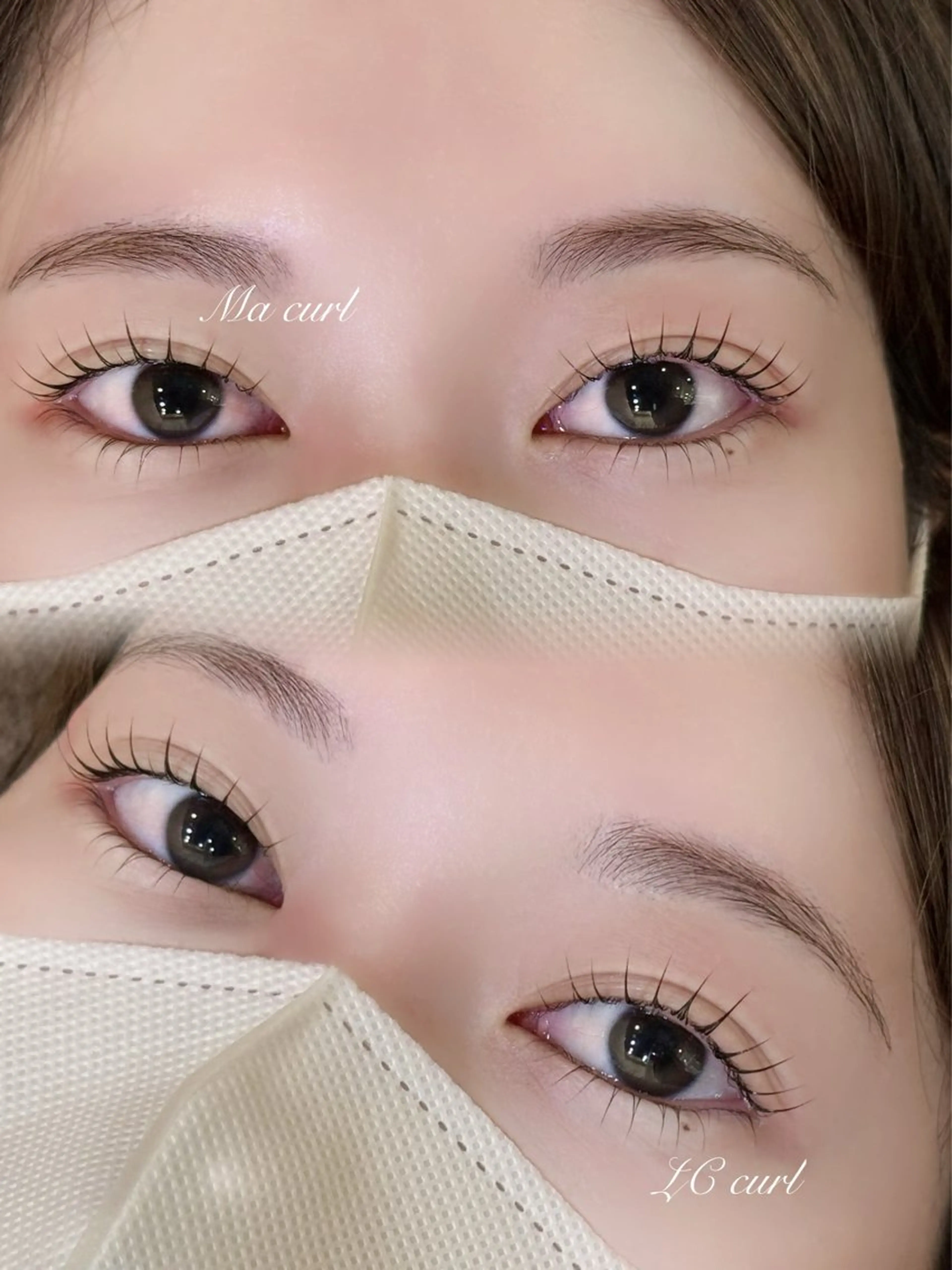 【平日21:00~/土日祝20:00~】まつ毛カール 上下 ※所要時間90分⟡˙⋆束感コーティング仕上げ⋆˙⟡の写真