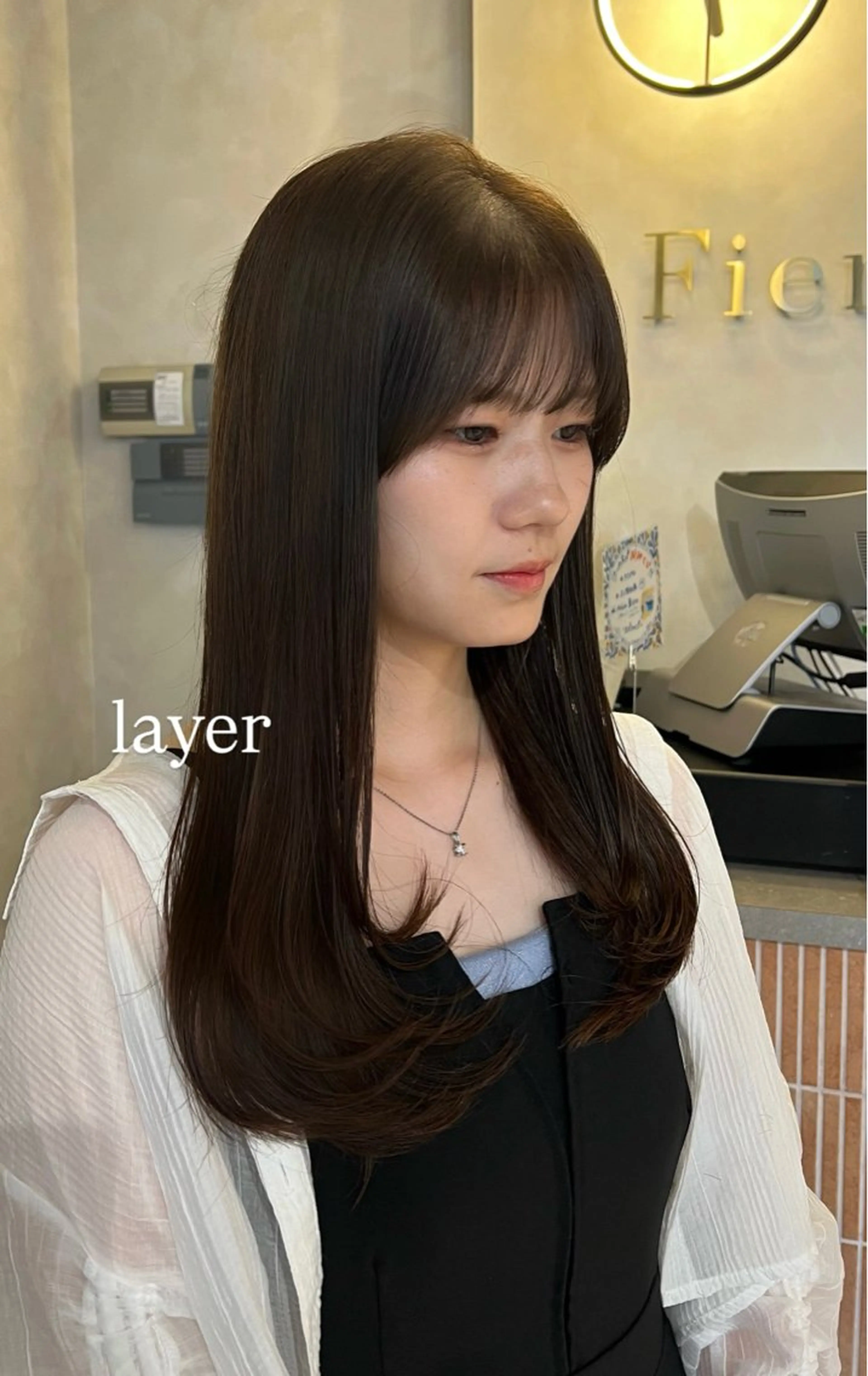 セミロング カラー レイヤーカット カット ヘアカラー トリートメント attrait 梅田店所属・梅田/ 髪質改善/ 似合わせ/RINKAのヘアスタイル