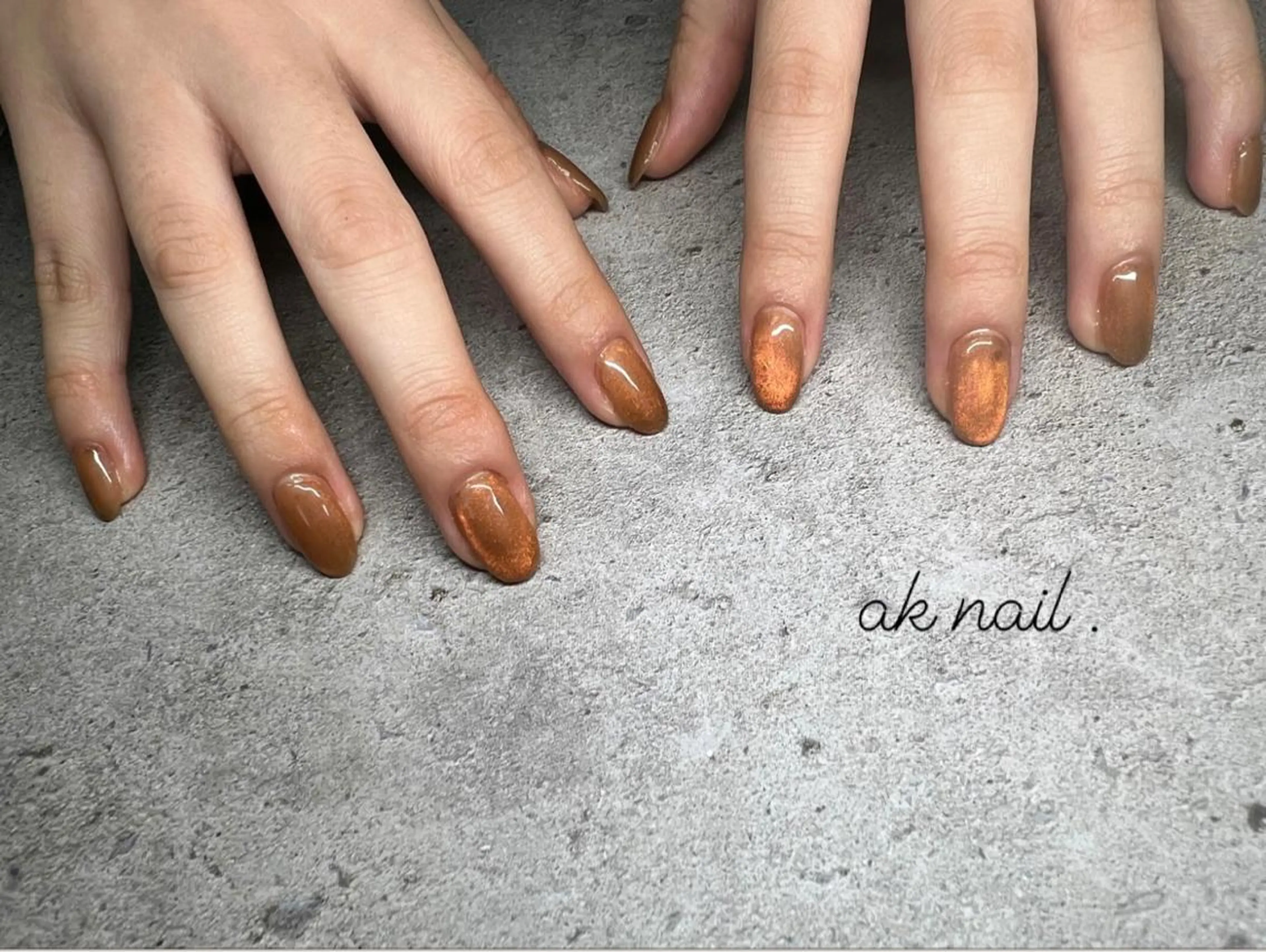 ネイル マグネットネイル ハンドネイル ak nail .のネイルデザイン