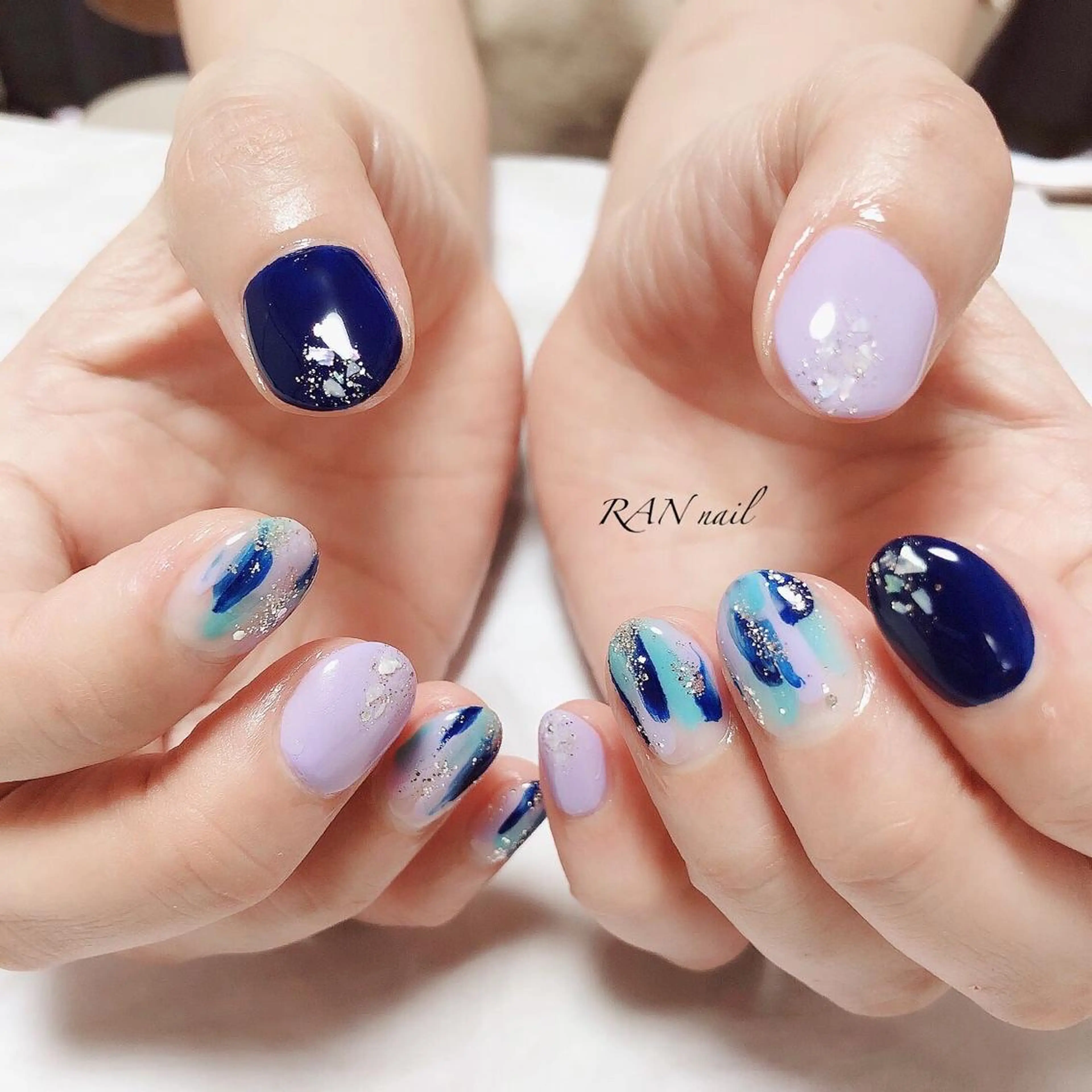 ネイル オフィスネイル 夏ネイル ブライダルネイル RAN nail 〜ランネイル〜所属・RAN nailのネイルデザイン