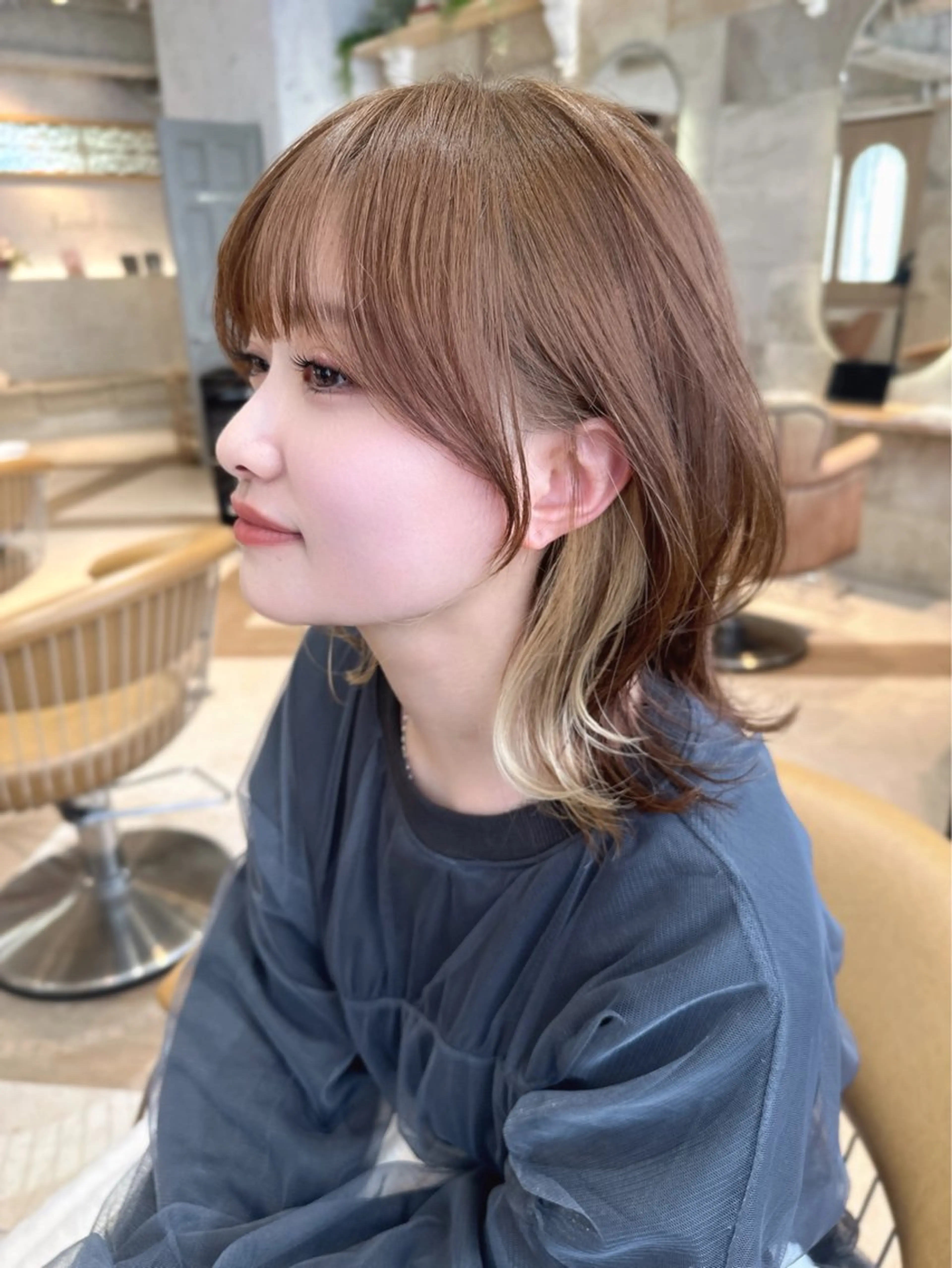 yuto 金山/透明感カラーのヘアスタイル