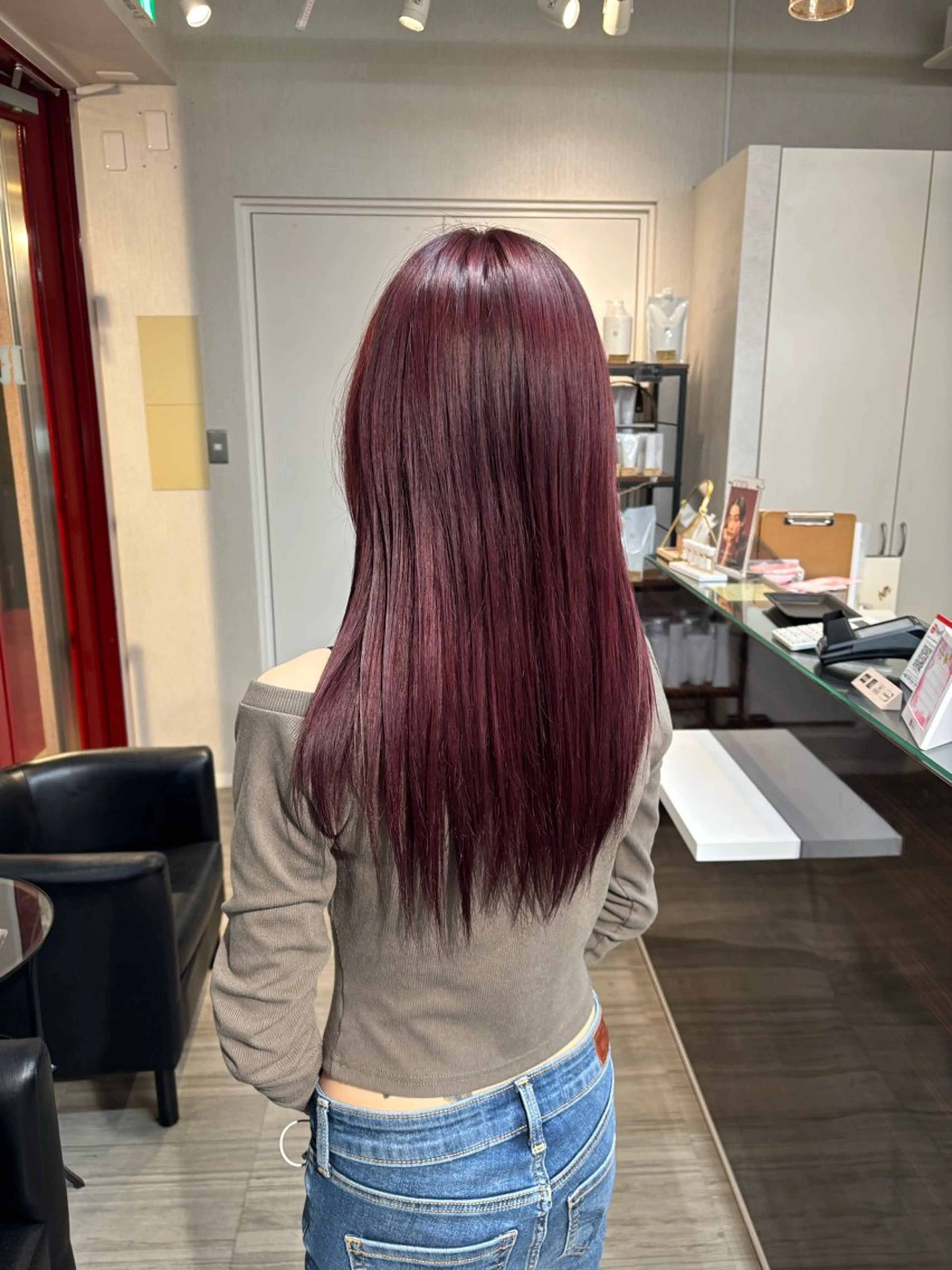 ロング 福石 玲華のヘアスタイル