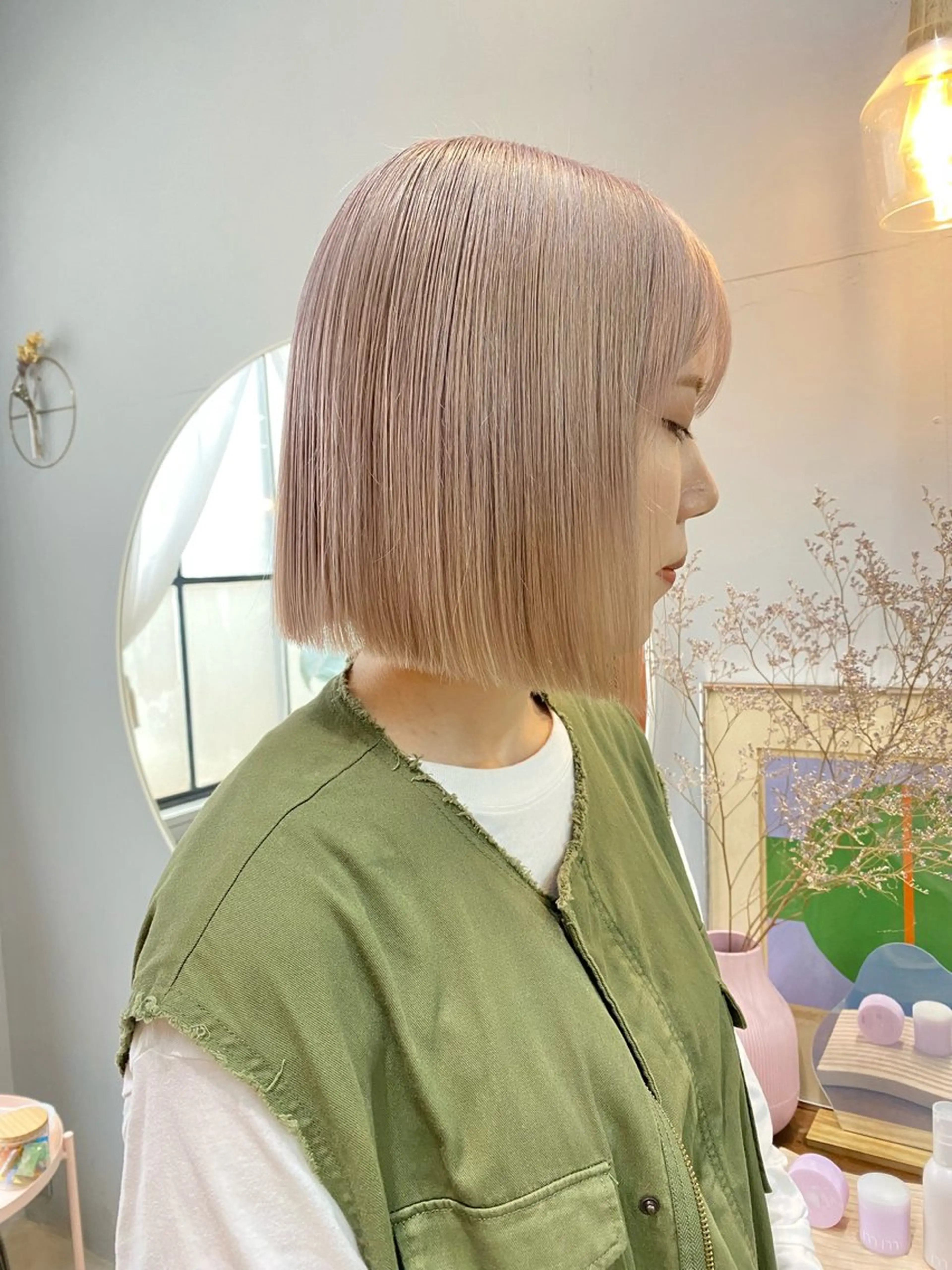 💘新規クーポン💘ケアブリーチトリプルカラー+髪質改善トリートメント✨¥35,200→¥19,800✨の写真