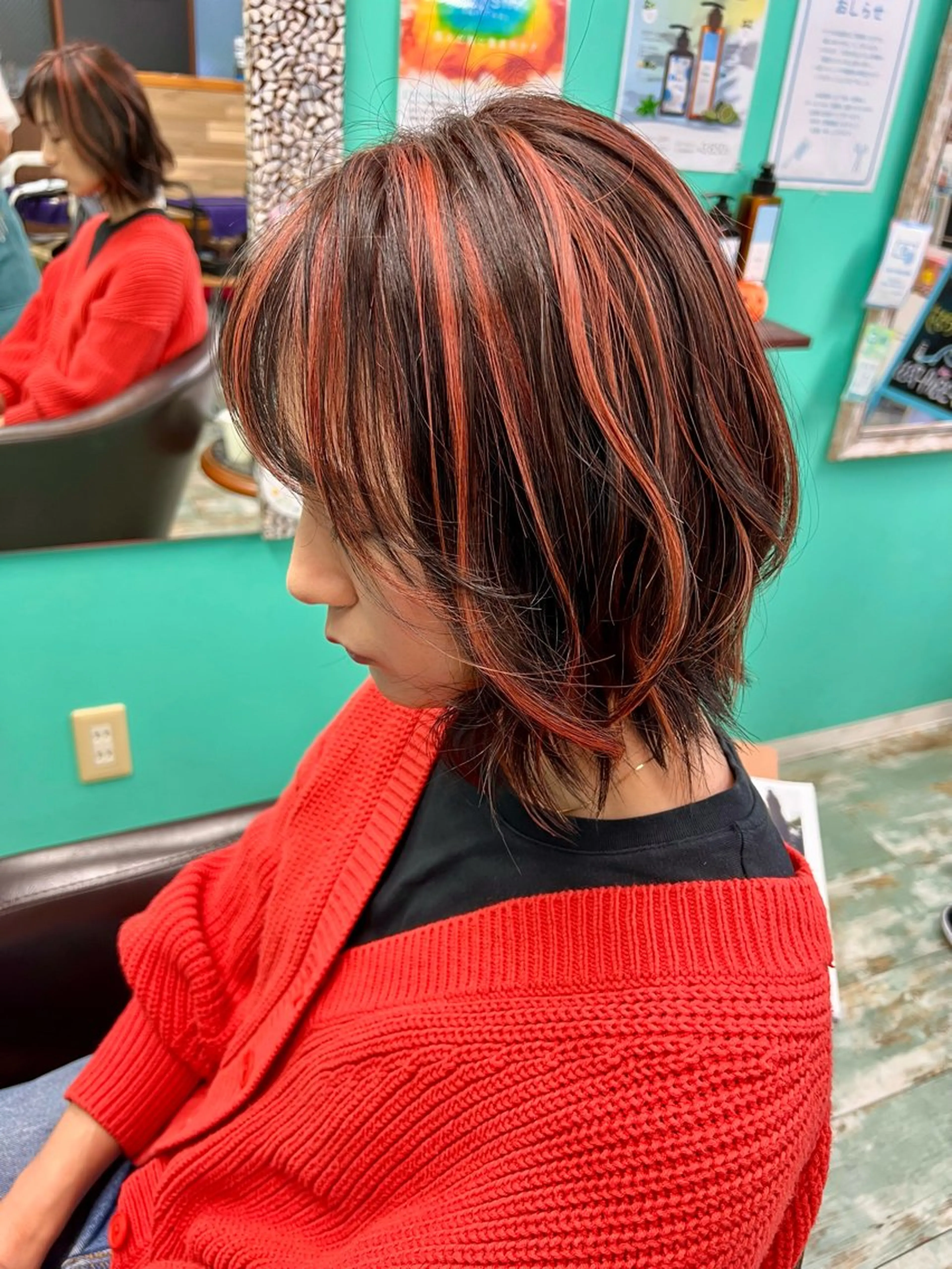 ミディアム ハイライト FUN hair　make所属・鈴木 令子のヘアスタイル