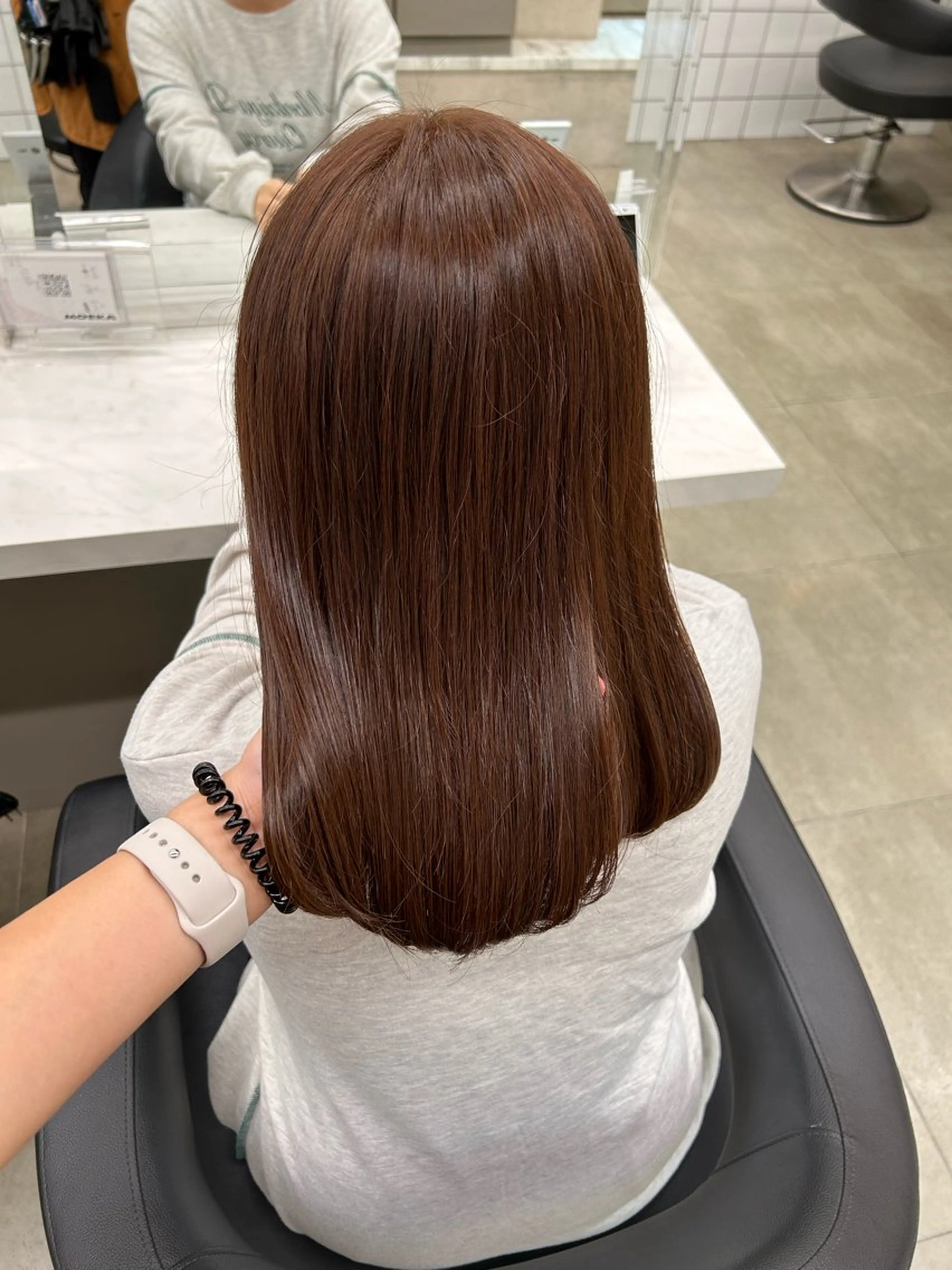 カラー 透明感ベージュ🤎 ナチュラルレイヤーのヘアスタイル