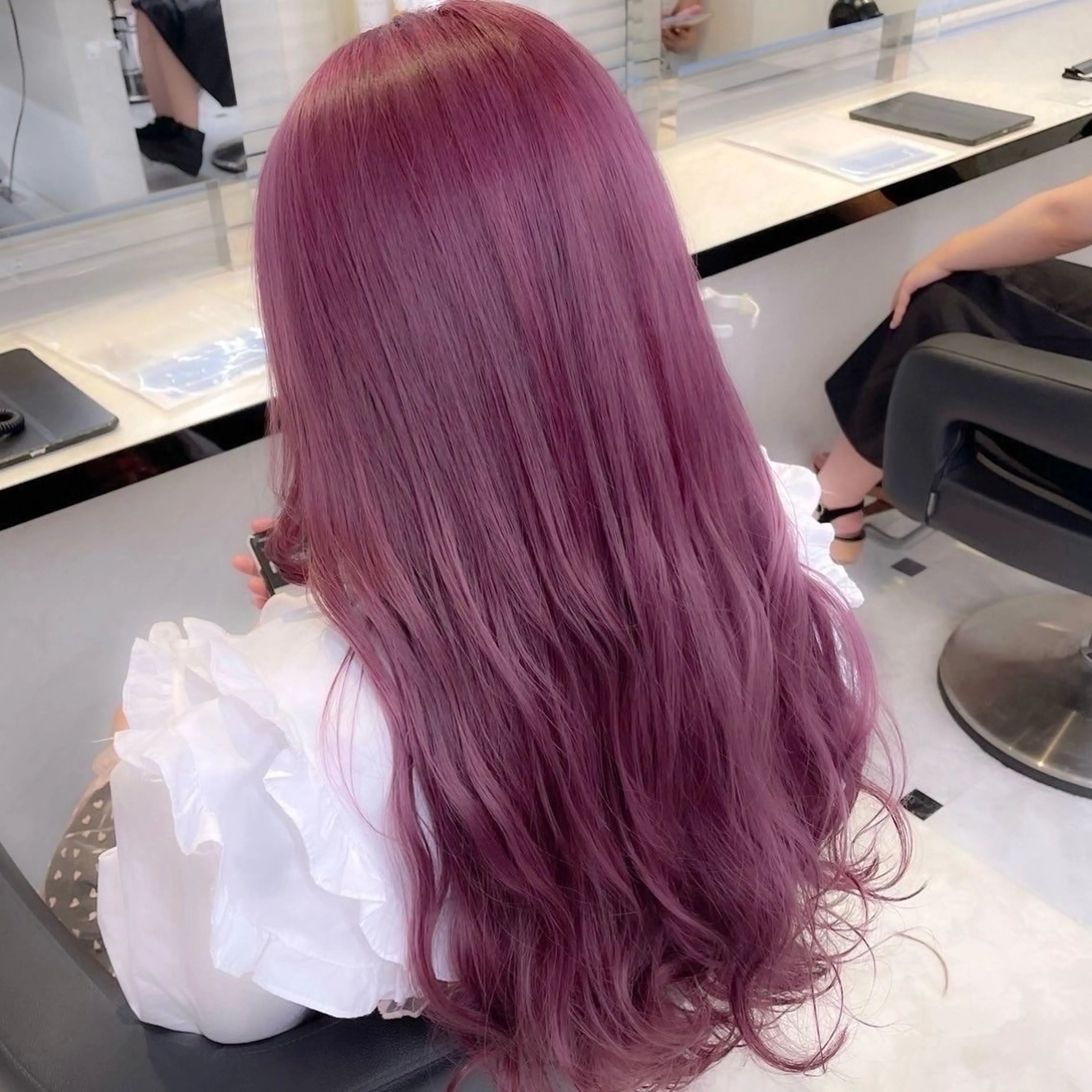 ミディアム カラー 🎀🧁ダメージレス 艶髪カラー🧁🎀のヘアスタイル