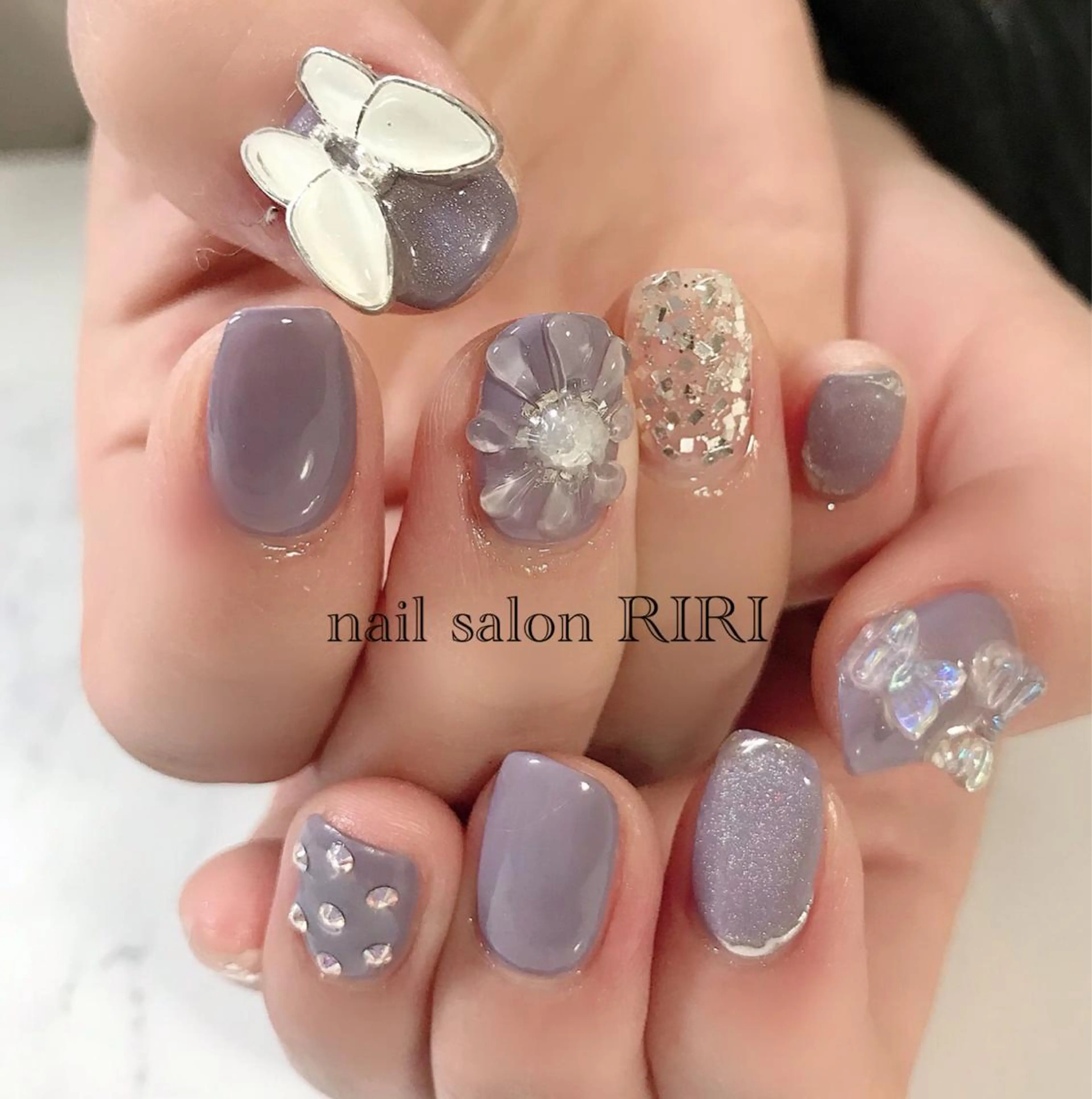 ネイル フラワーネイル ぷっくりネイル RIRI リリのネイルデザイン