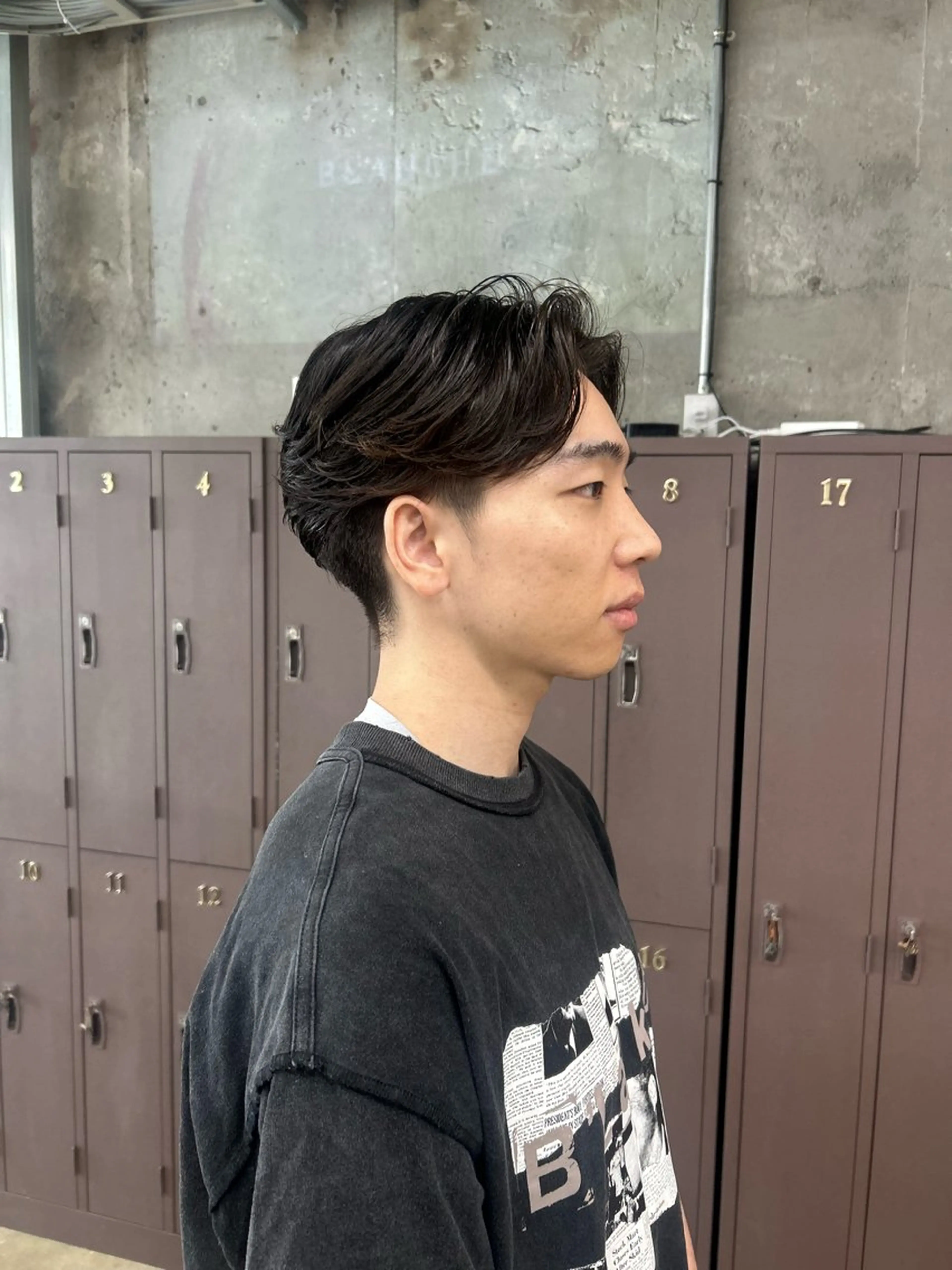 パーマ メンズ フェザーパーマ メンズパーマ 大本 メンズ/パーマのヘアスタイル