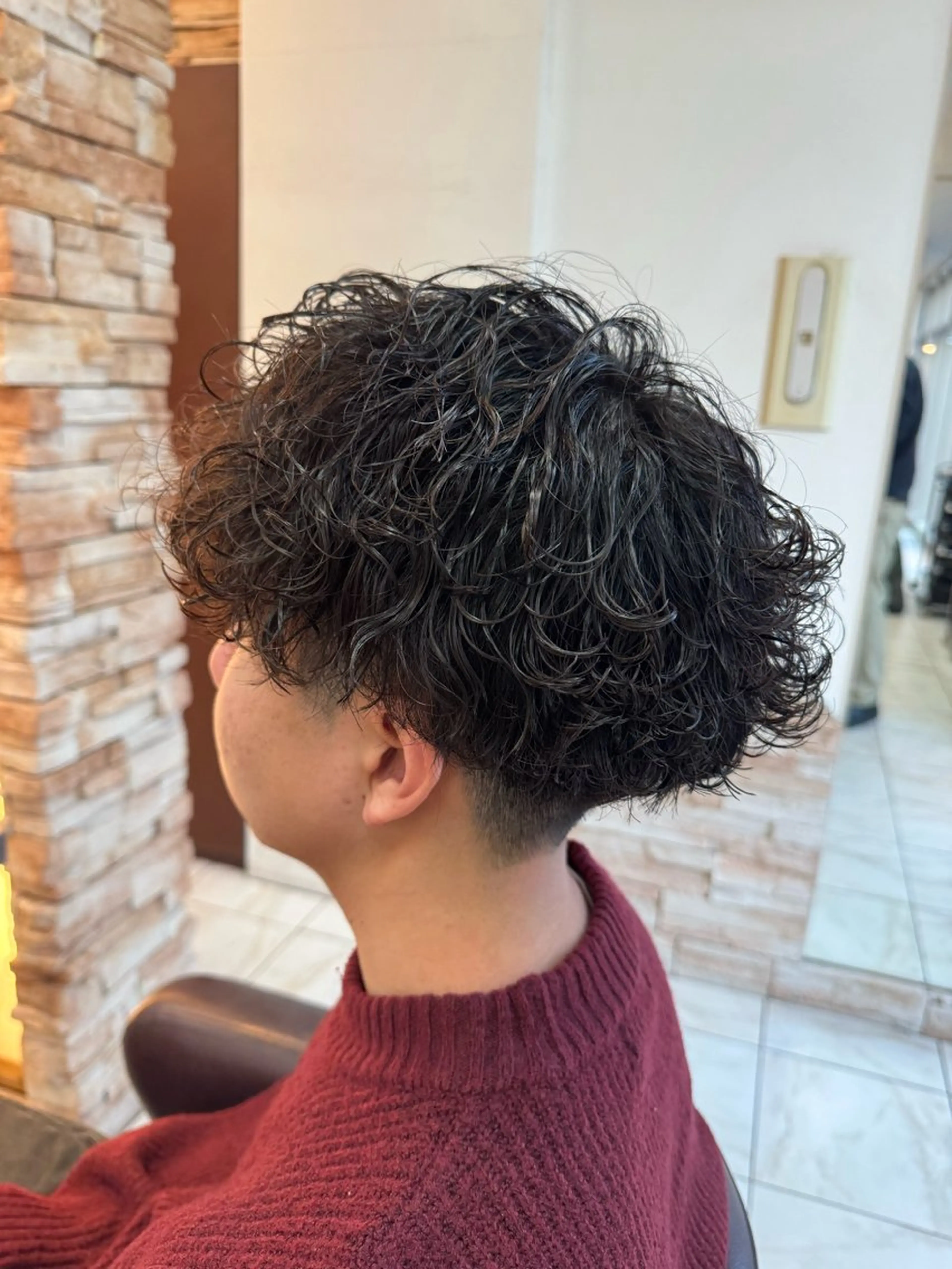 パーマ メンズ メンズパーマ 波巻きパーマ カット パーマ ⭐️メンズパーマ /カラー宮野翔のヘアスタイル