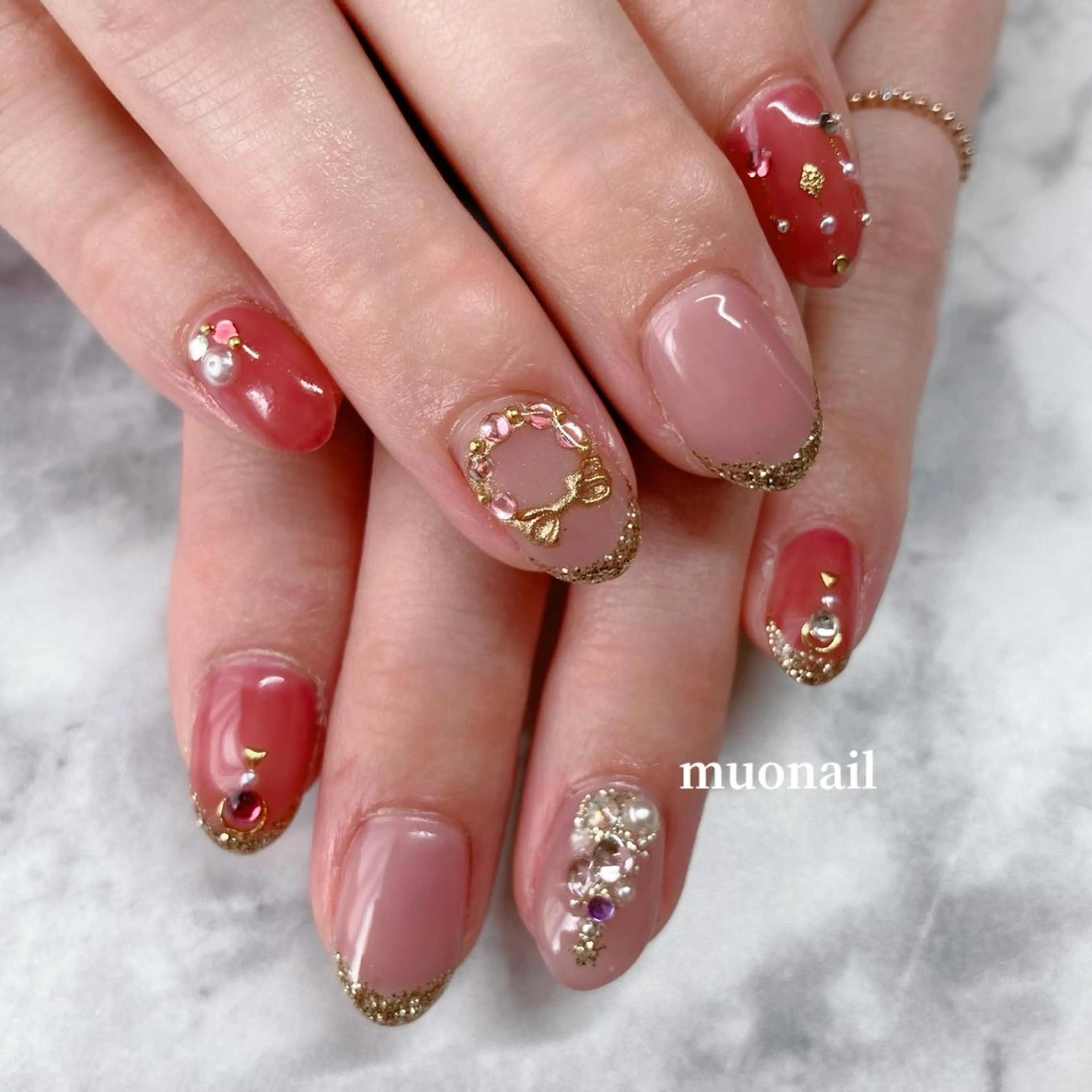 ネイル 冬ネイル クリスマス 中川 ほののネイルデザイン