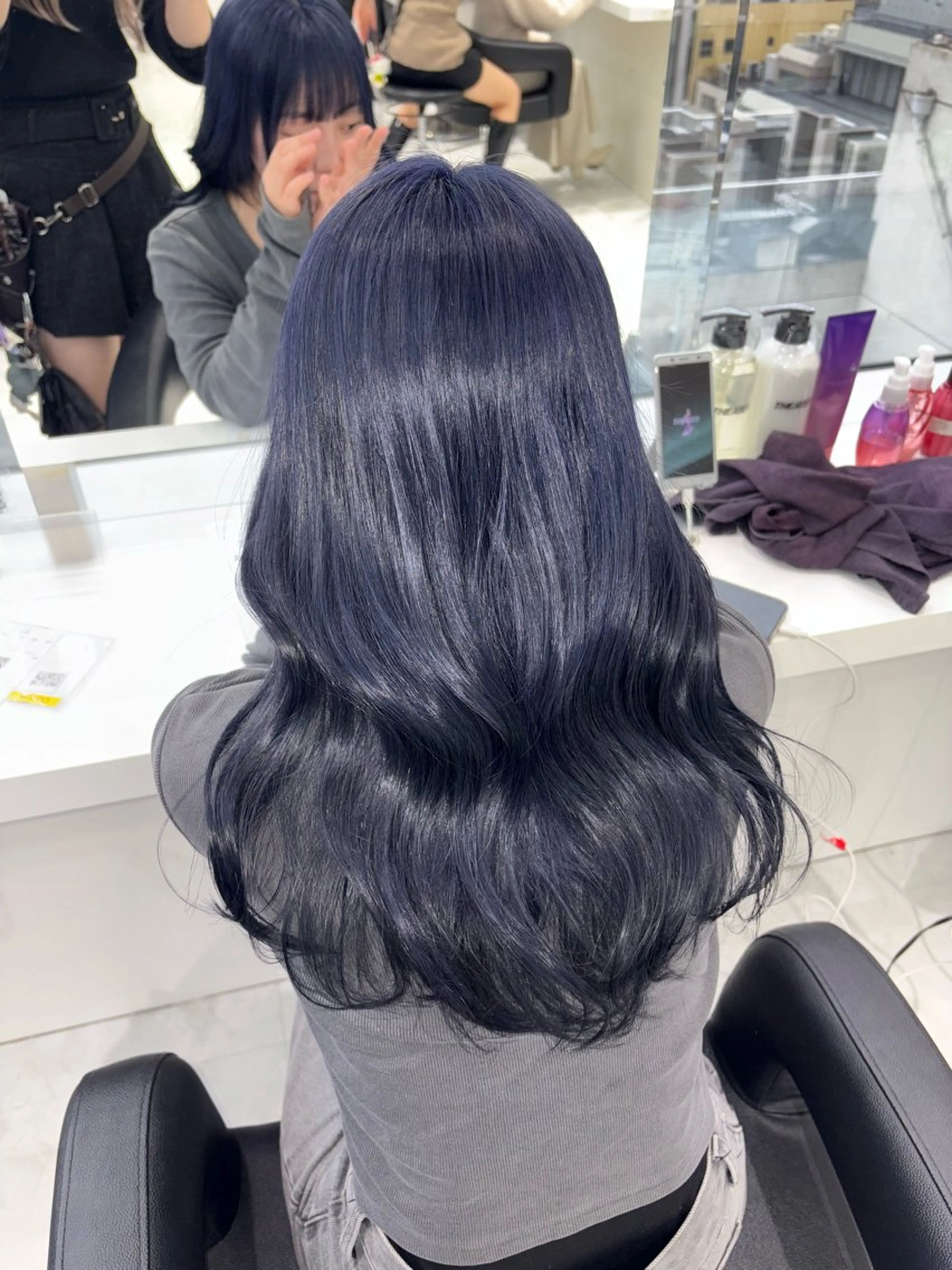 セミロング カラー 髪質改善 カット ヘアカラー トリートメント 赤み消し透明感🩶 銀座Ryota🩶のヘアスタイル