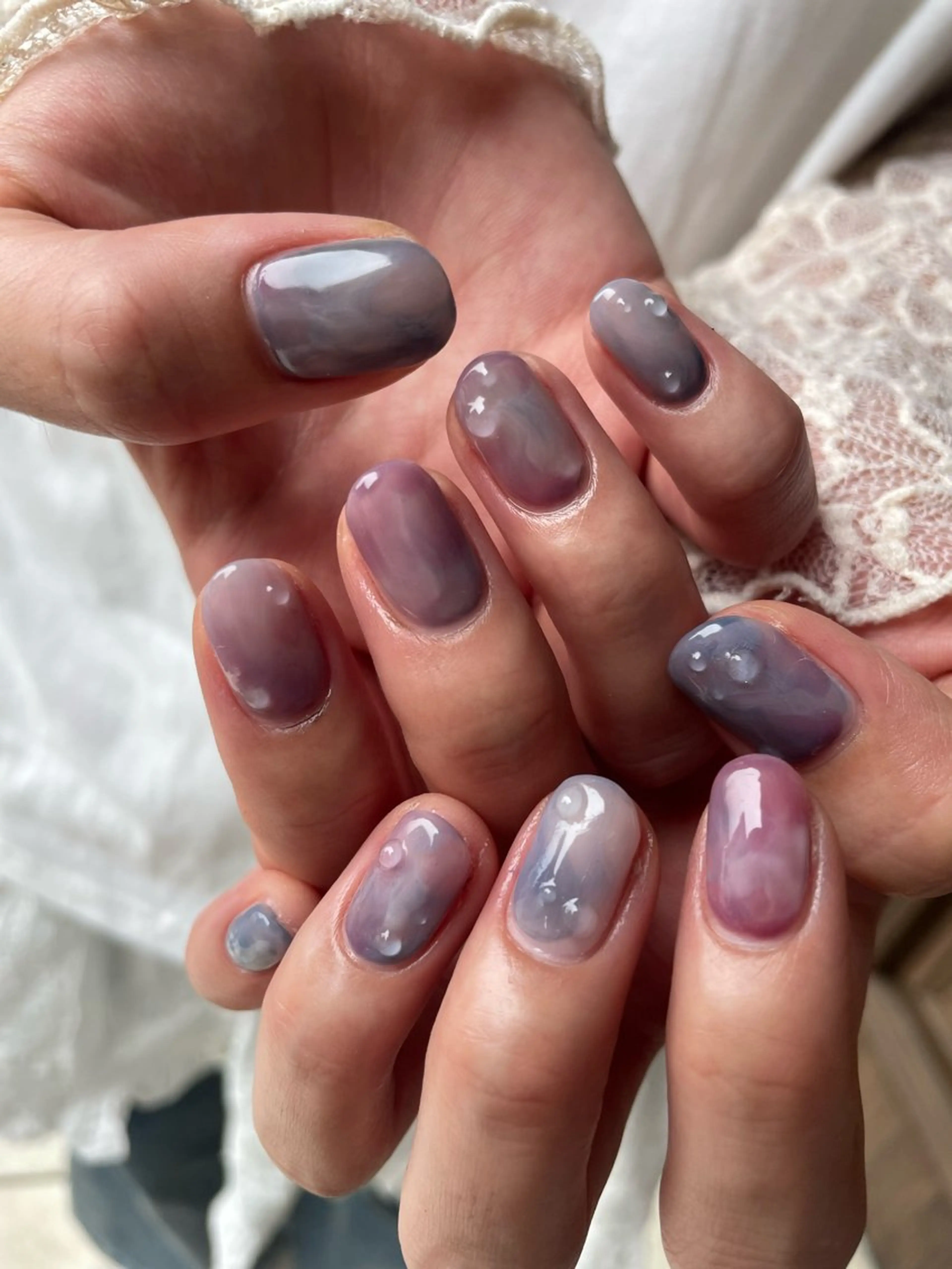 ネイル ハンドネイル フットネイル 甲府市徳行 🧸prunelleのネイルデザイン