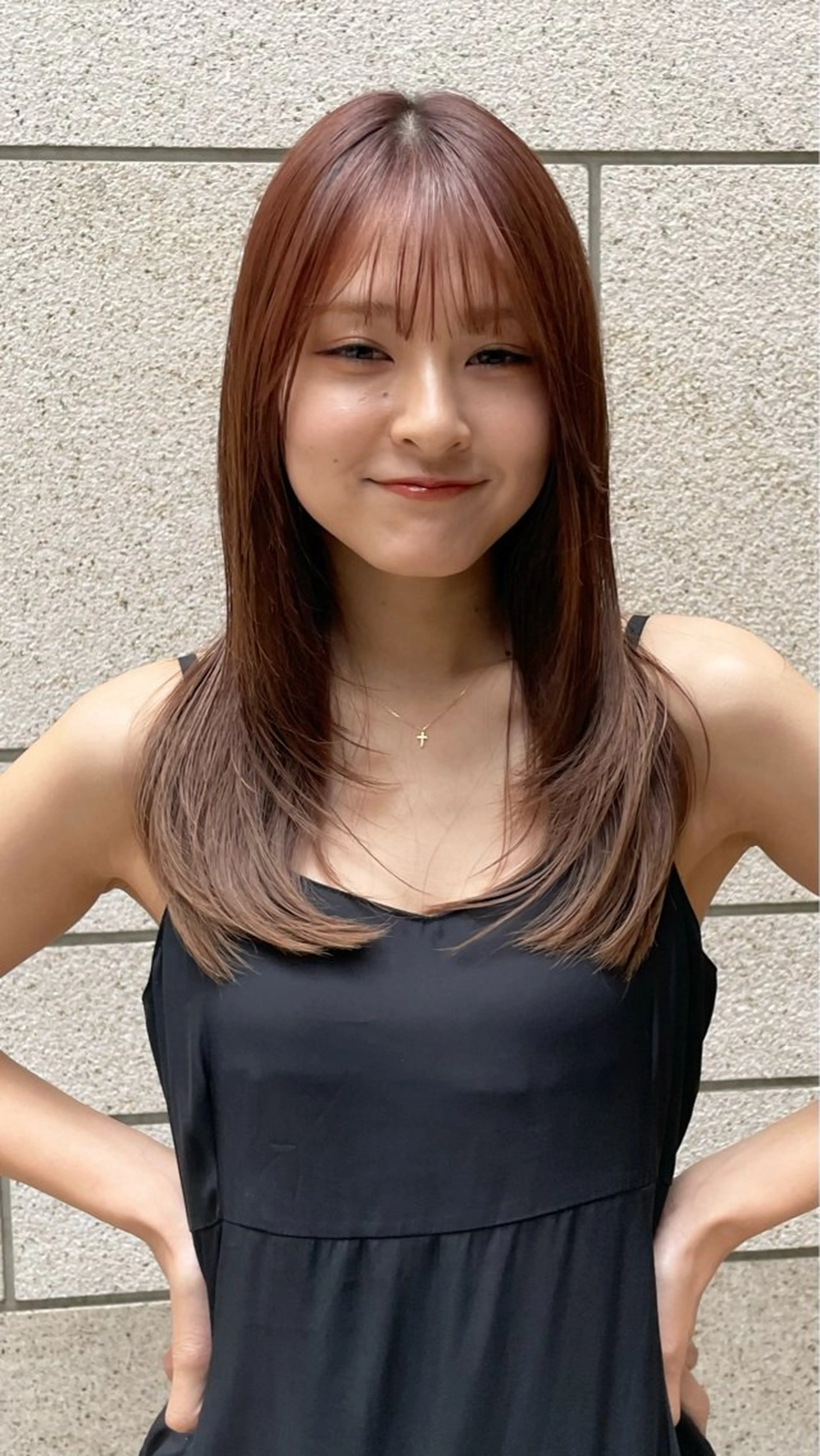 ロング 髪質改善 韓国風ヘア レイヤーカット 縮毛矯正 カット ヘアカラー トリートメント 美髪縮毛矯正🤍 髪質改善/Shinaのヘアスタイル