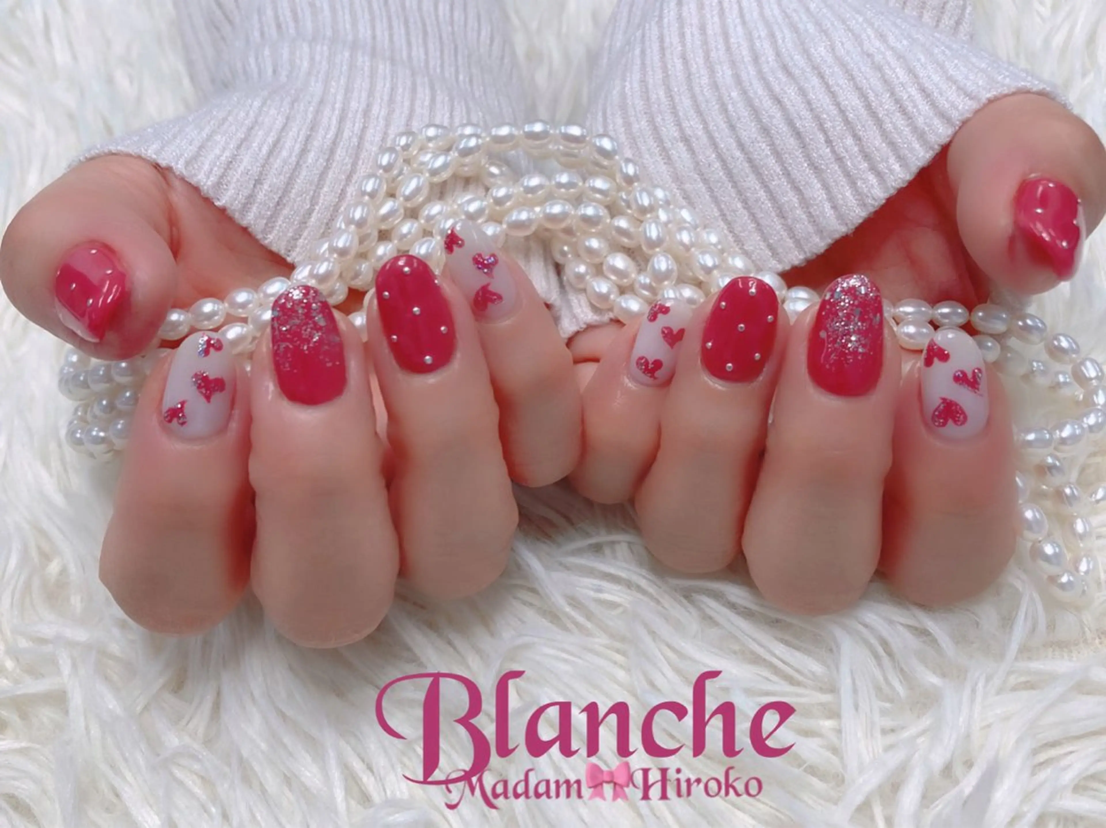 ネイル バレンタイン Lianネイル 寛子Lianのネイルデザイン