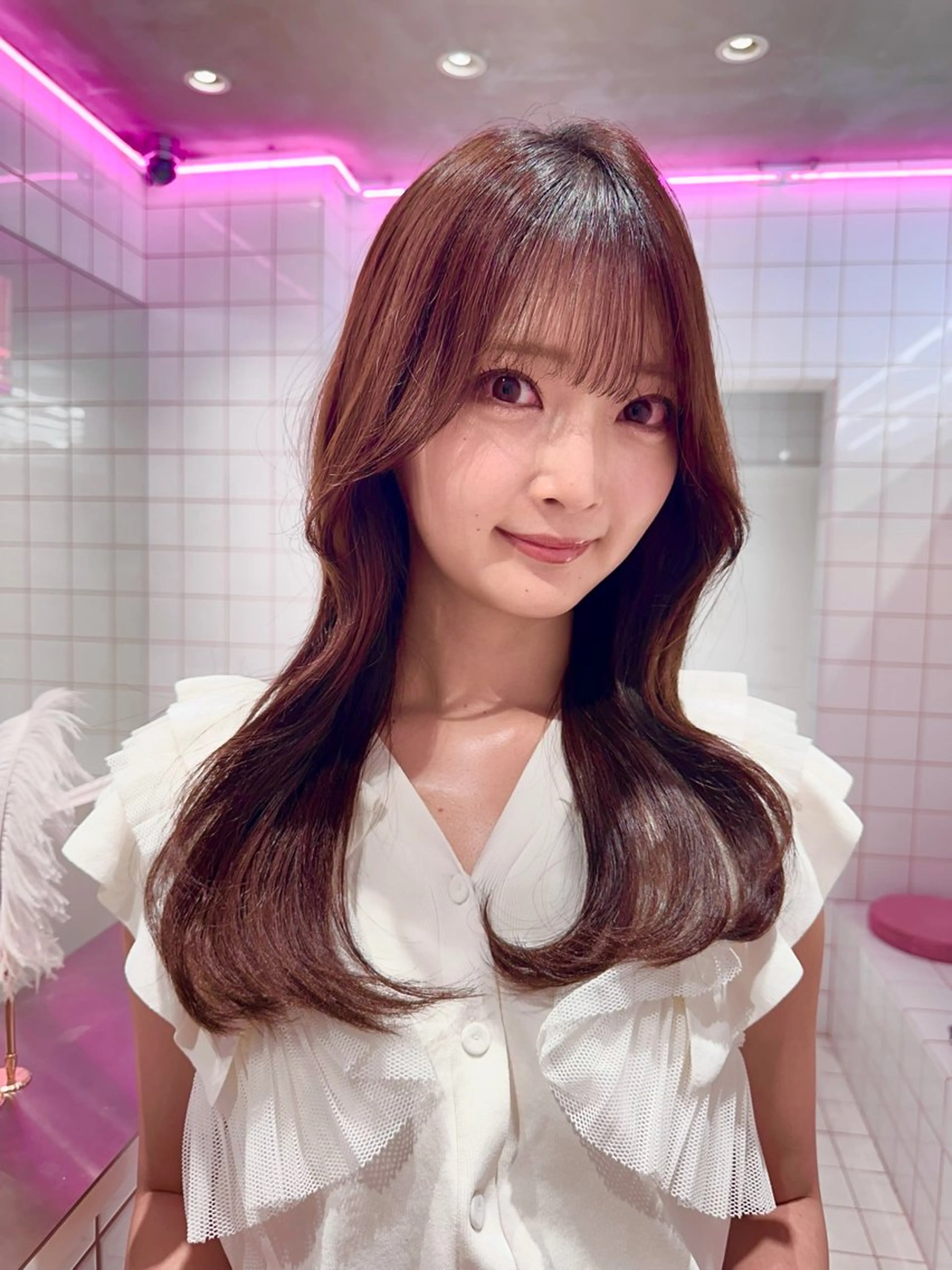 ロング ヘアカラー トリートメント ✨縮毛矯正✨レイヤー ホウダカズヒロのヘアスタイル