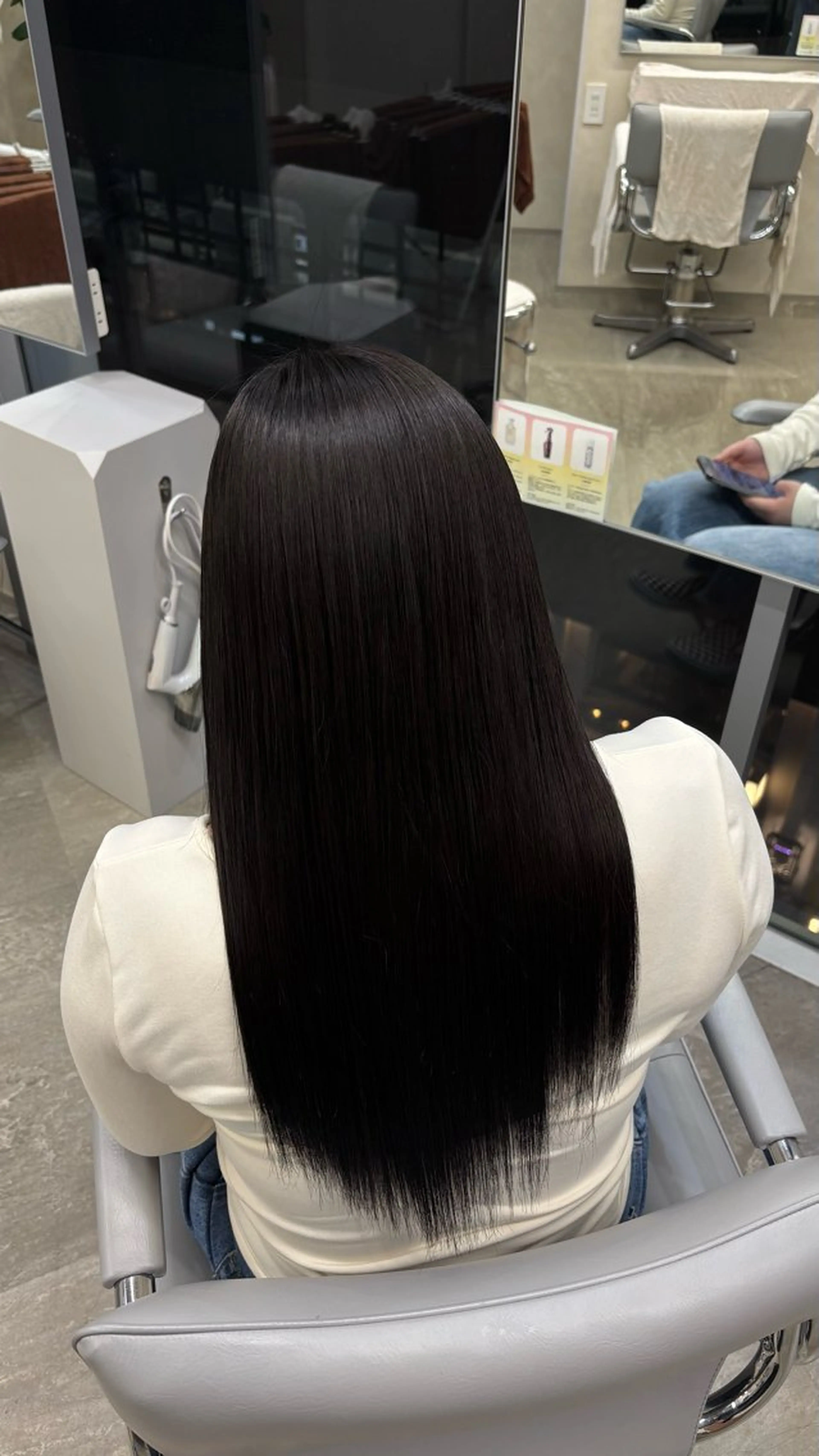 ロング カット 縮毛矯正 モデル様大募集🎀 藤岡瑞穂のヘアスタイル