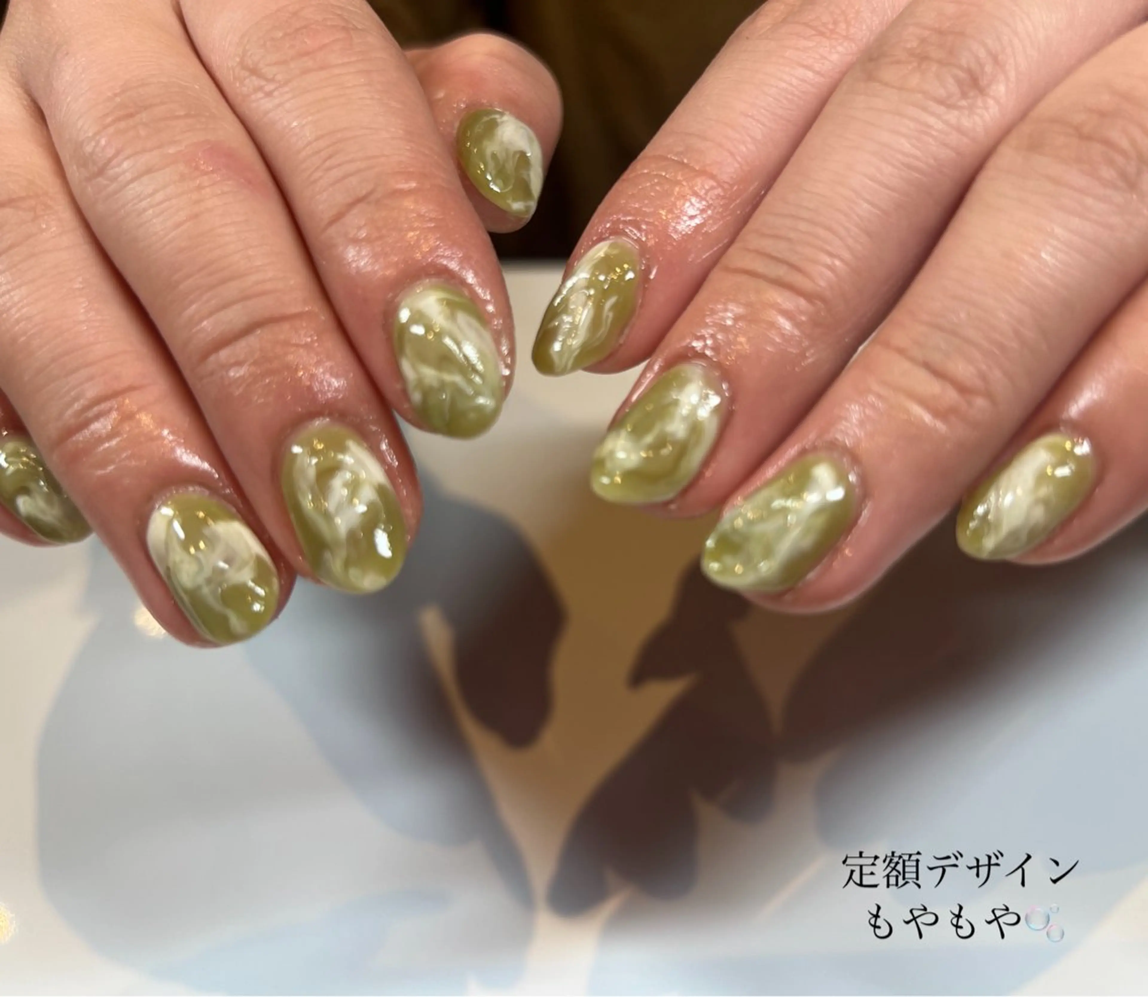 ネイル アートネイル クリアネイル ぷっくりネイル Bianca大名店 yonekuraのネイルデザイン