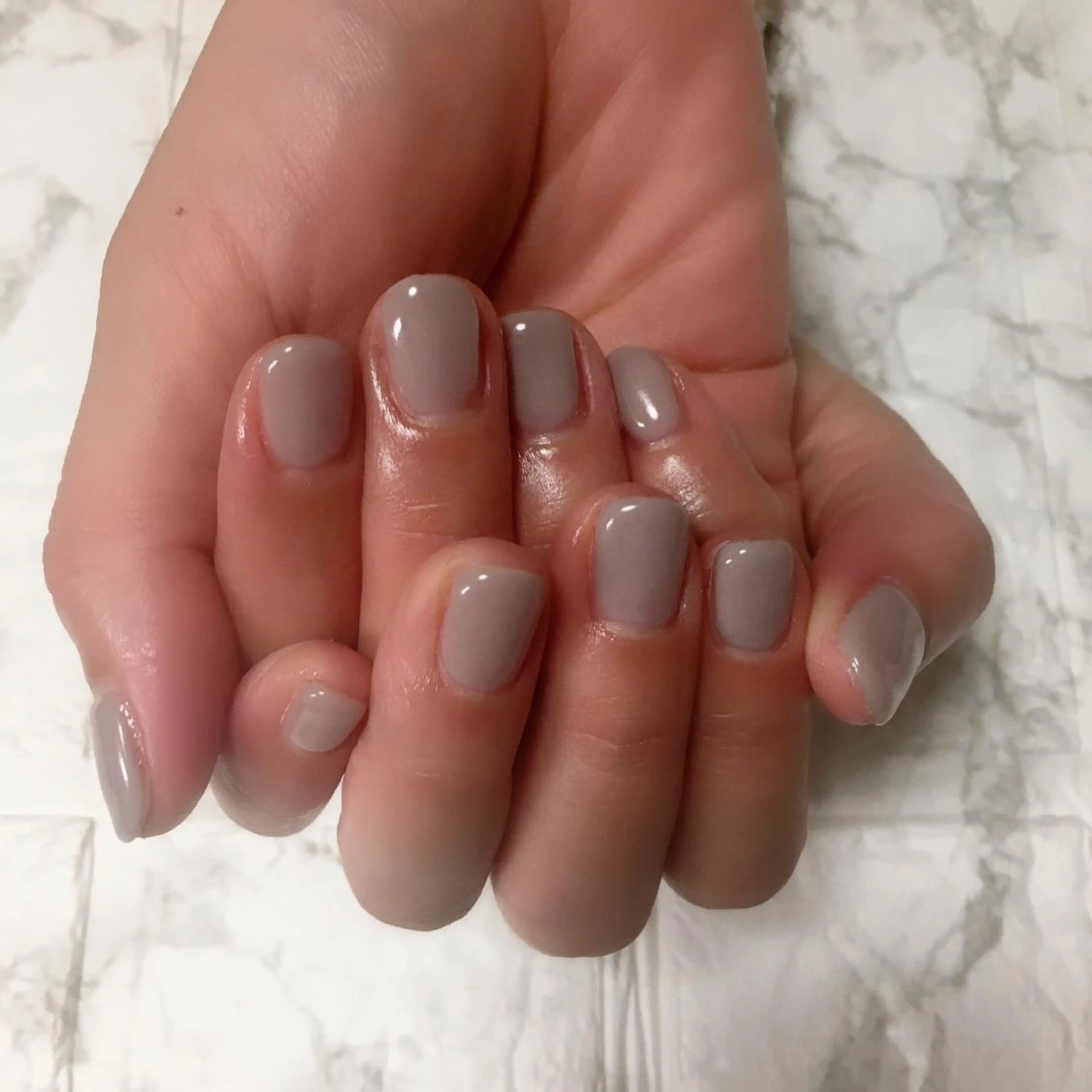 ネイル ワンカラーネイル 自爪育成/深爪矯正 mikiのネイルデザイン