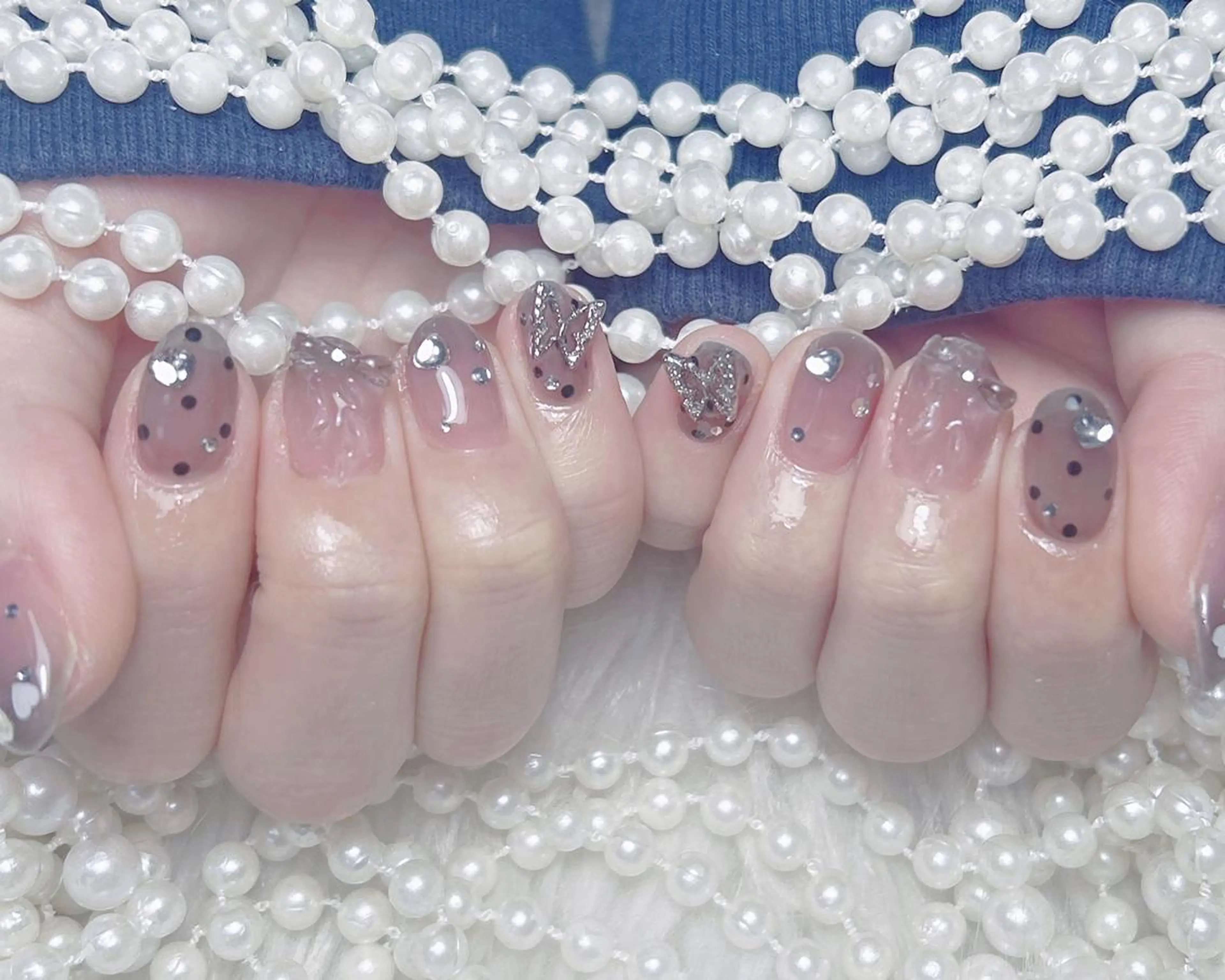 ネイル 🎀ゆうず 𝜗𝜚 ྀིのネイルデザイン