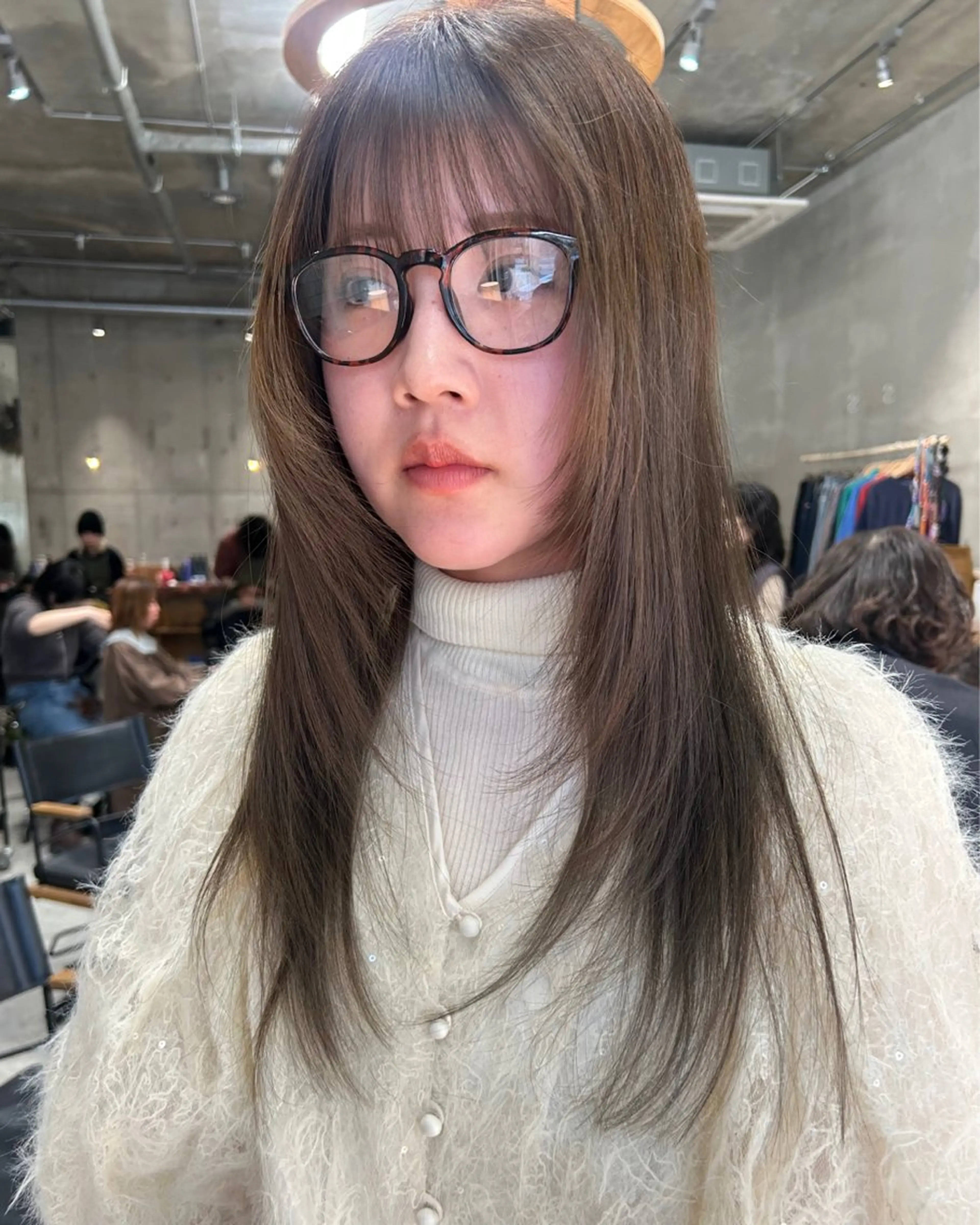 ロング 柔らかいオリーブ🍃 カラーNatsumiのヘアスタイル