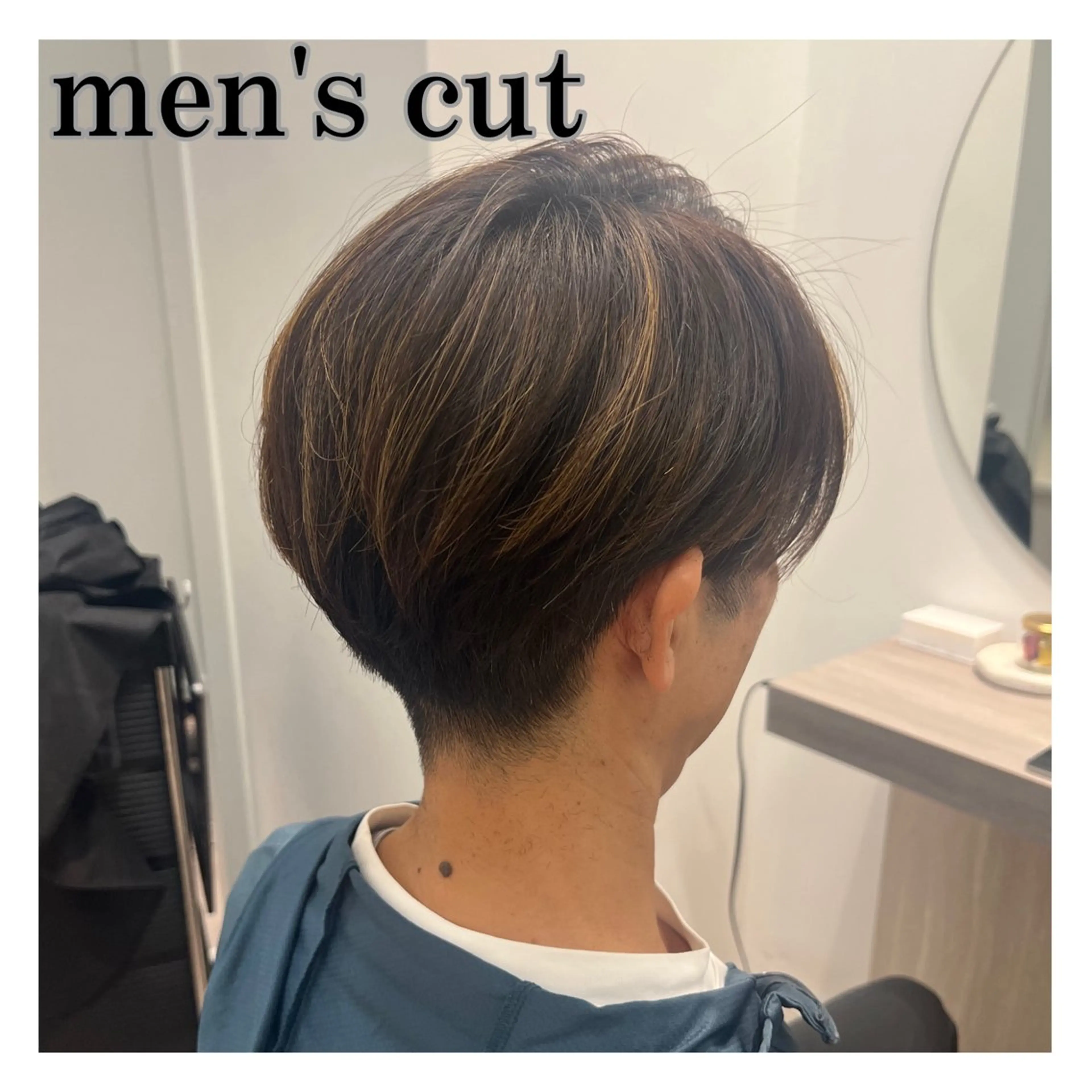 メンズ メンズハイライト 🌱ボブ／艶髪／ 縮毛矯正🌱茉奈のヘアスタイル