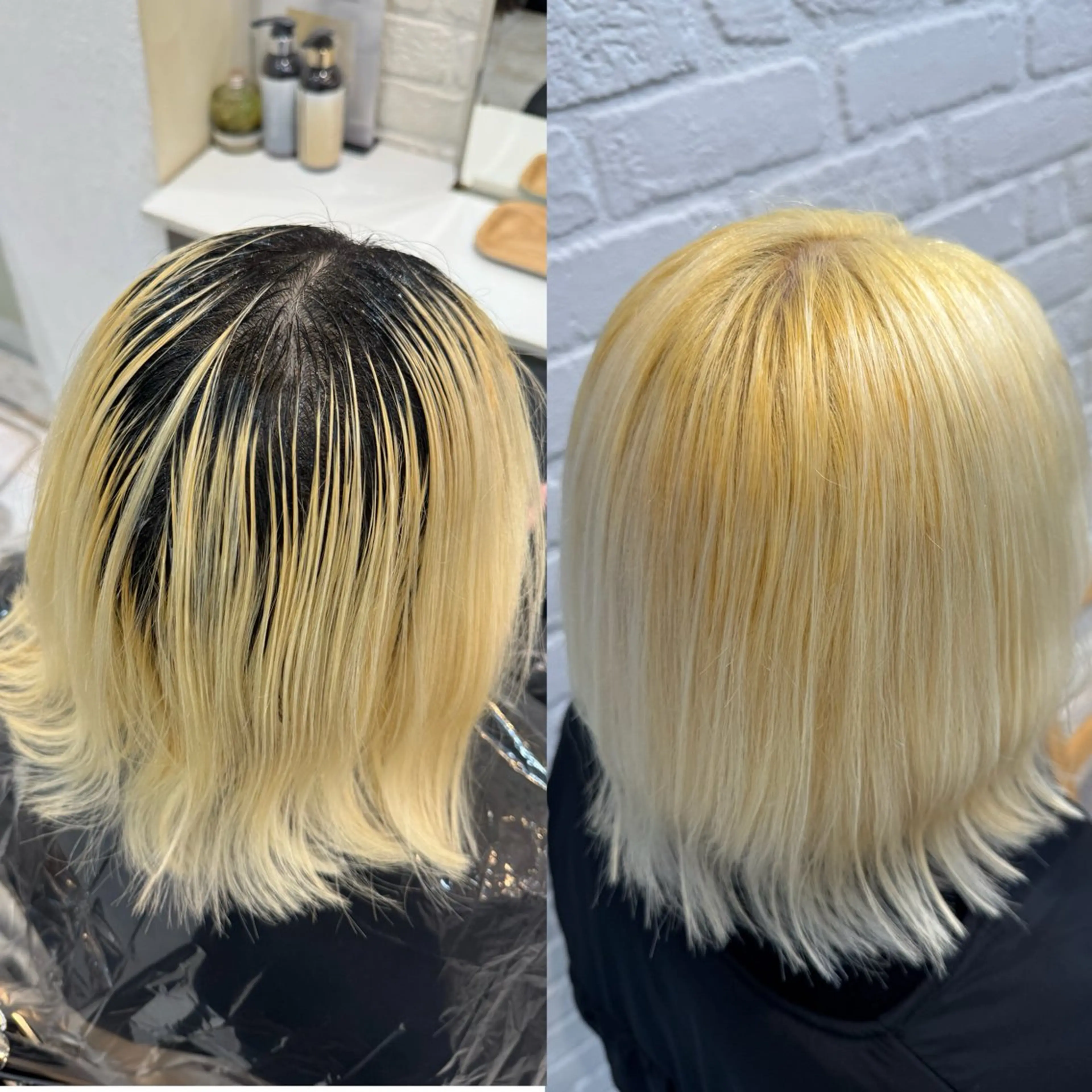 ミディアム カラー ブリーチ 抜きっぱなしブロンド ハイトーンカラー カラーお任せ下さい ✨️おかだまなみのヘアスタイル