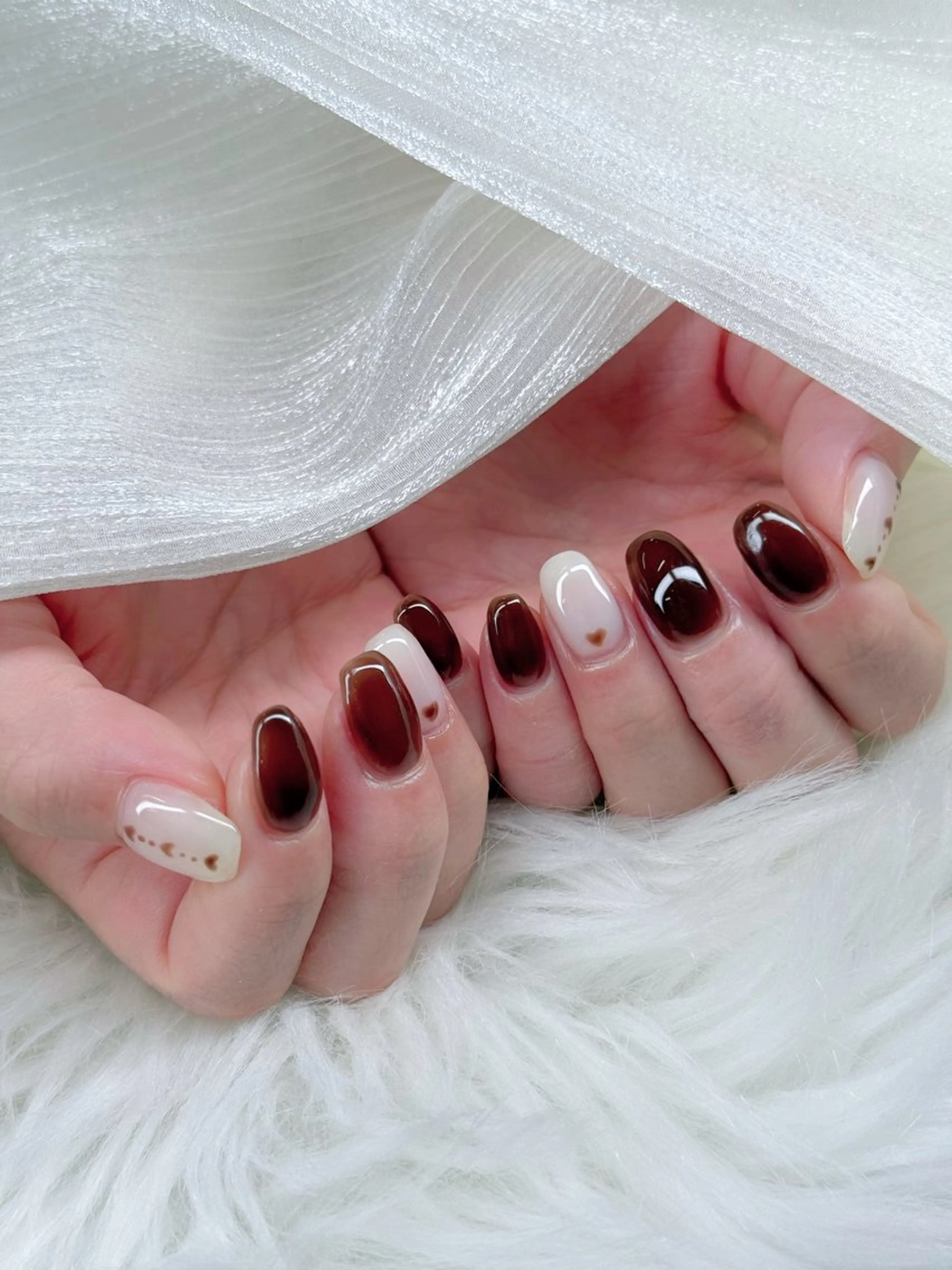 ネイル ハンドネイル Agate miku🎀‧₊のネイルデザイン